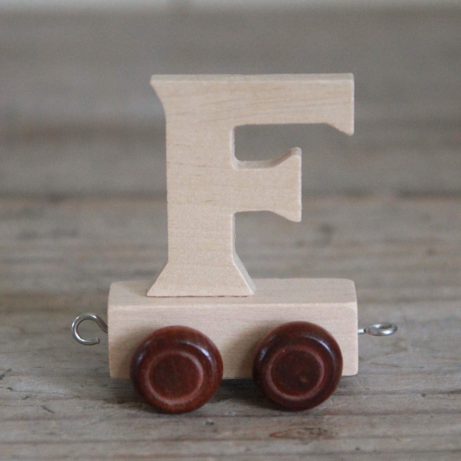 Wooden Train Alphabet Letters