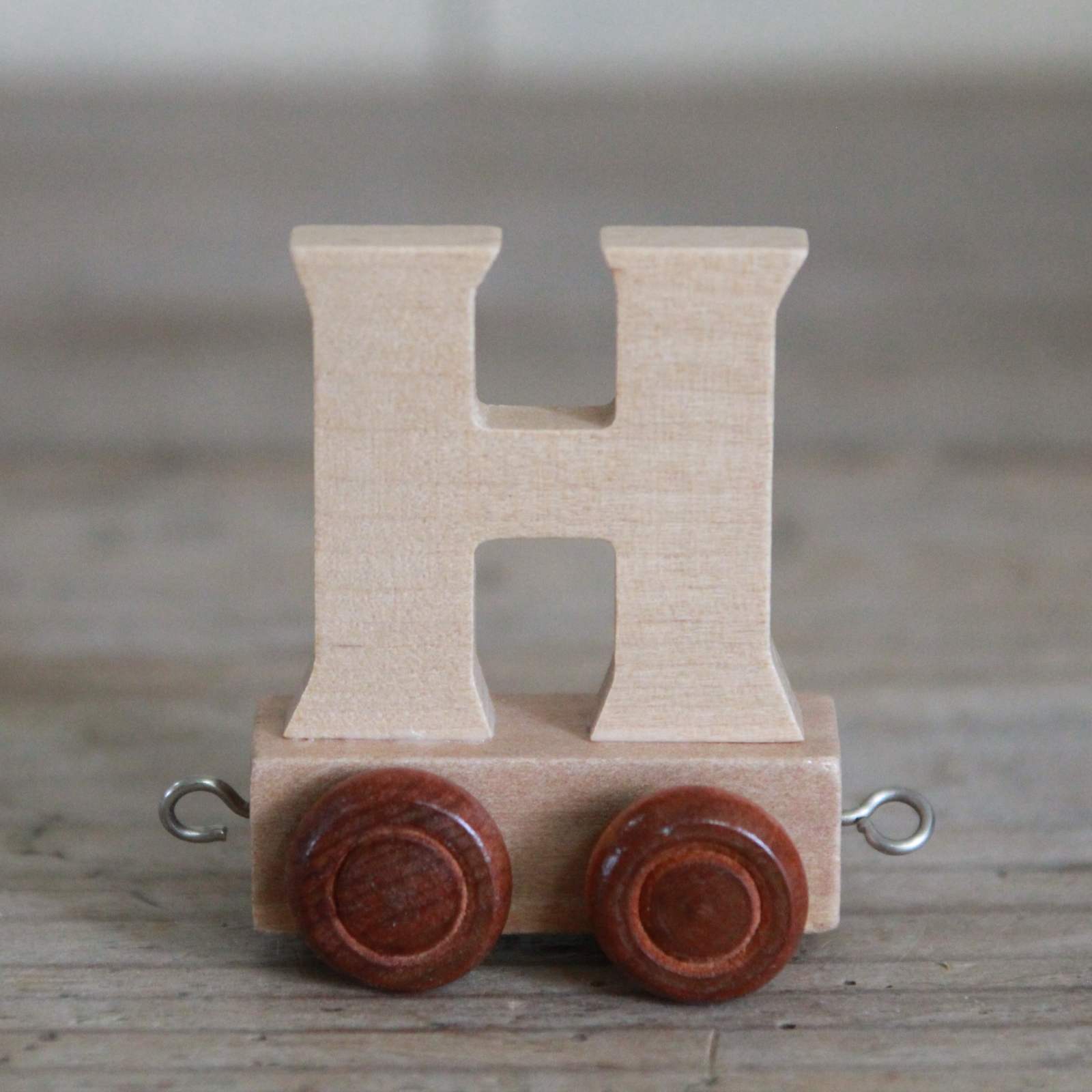 Wooden Train Alphabet Letters