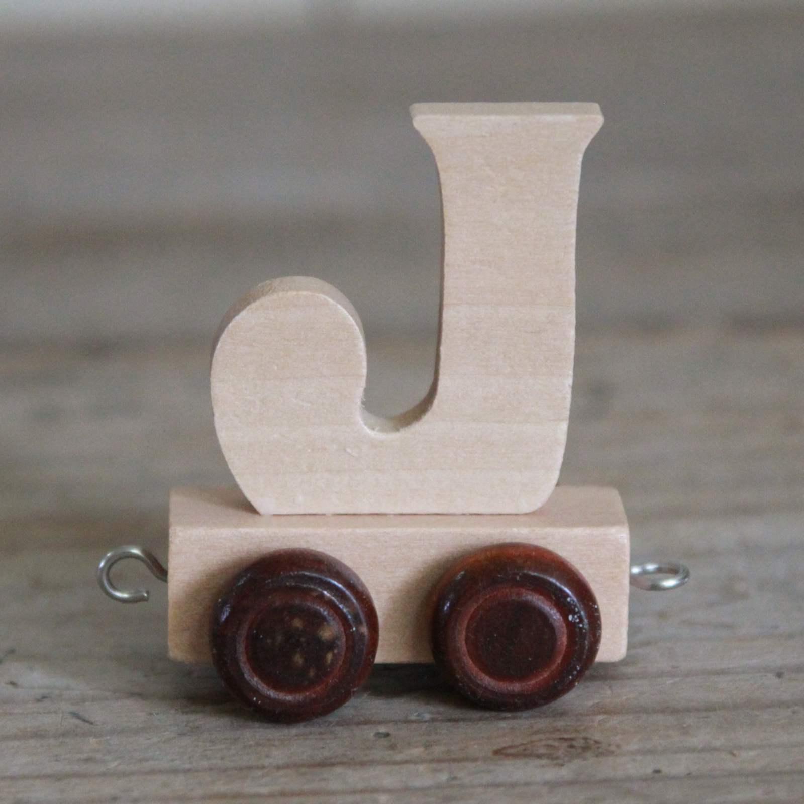 Wooden Train Alphabet Letters