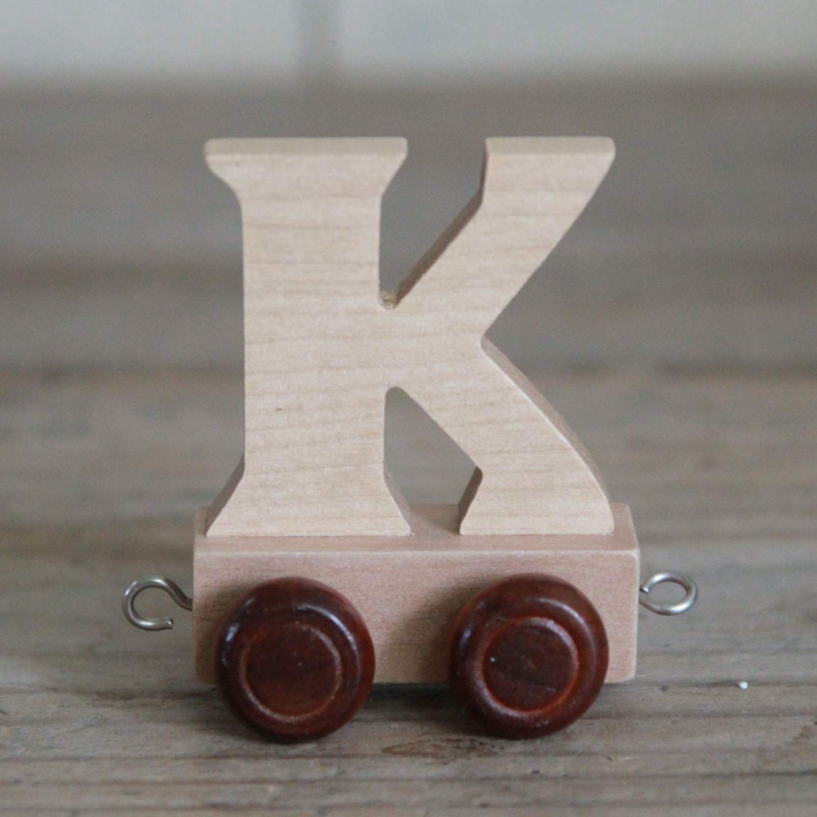 Wooden Train Alphabet Letters