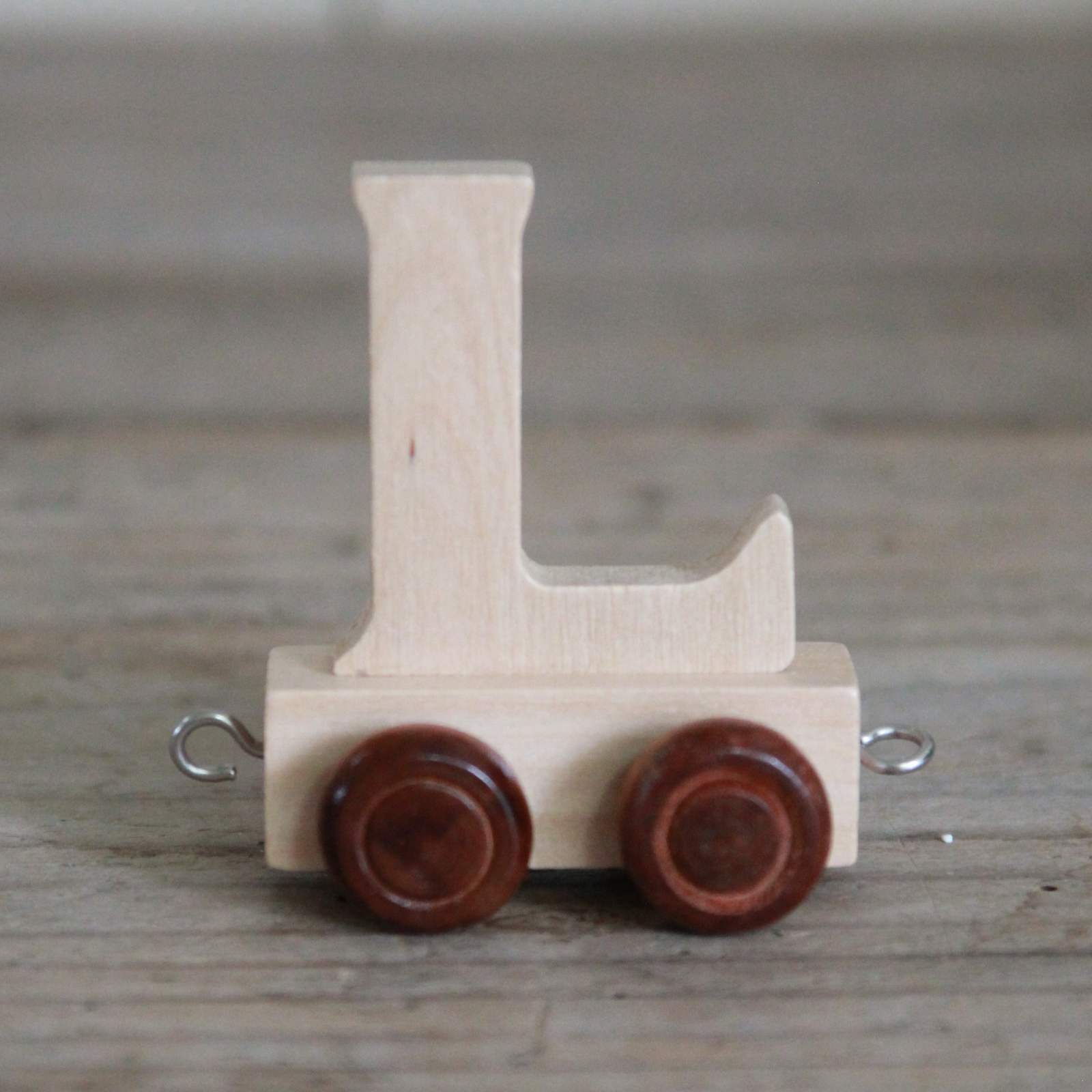 Wooden Train Alphabet Letters