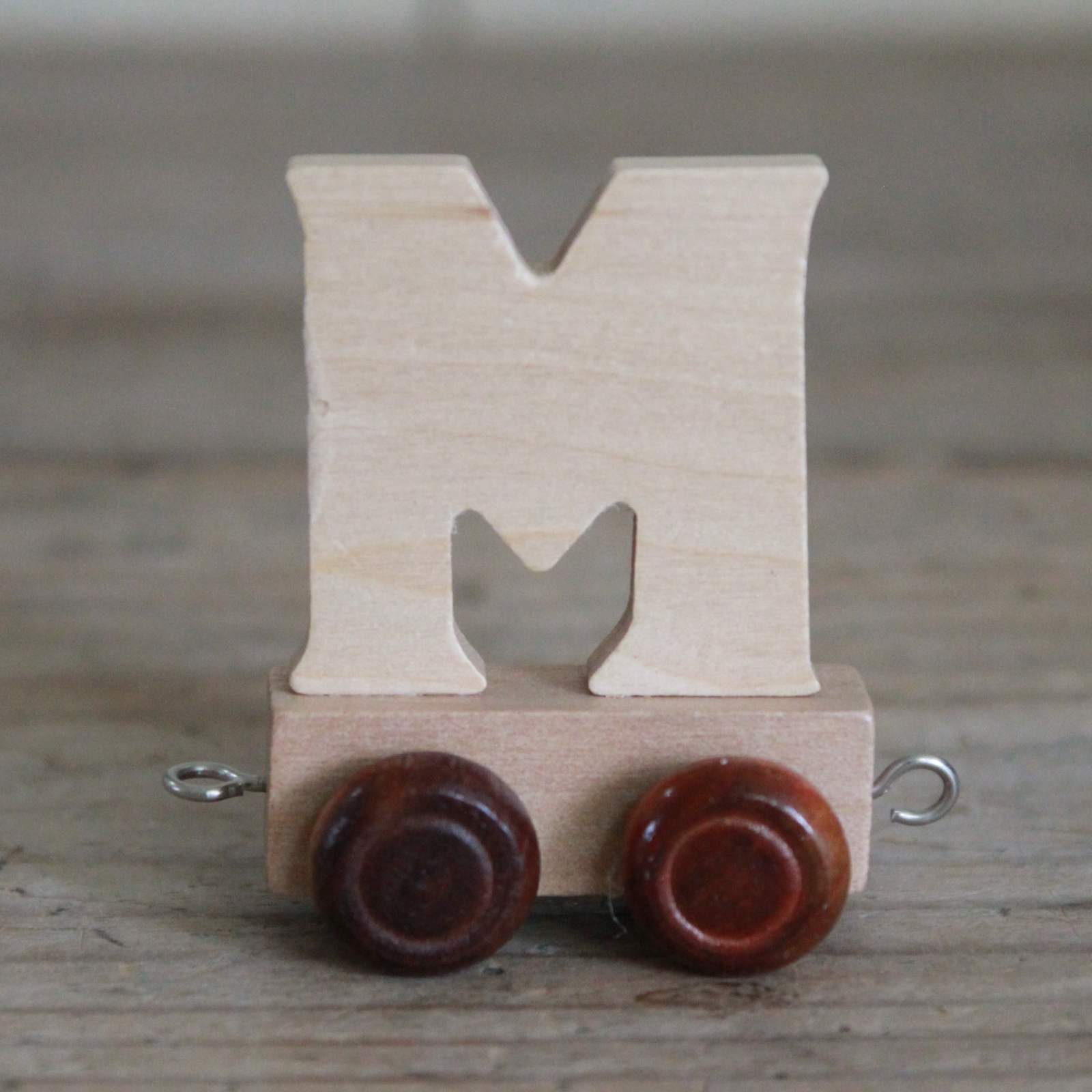 Wooden Train Alphabet Letters