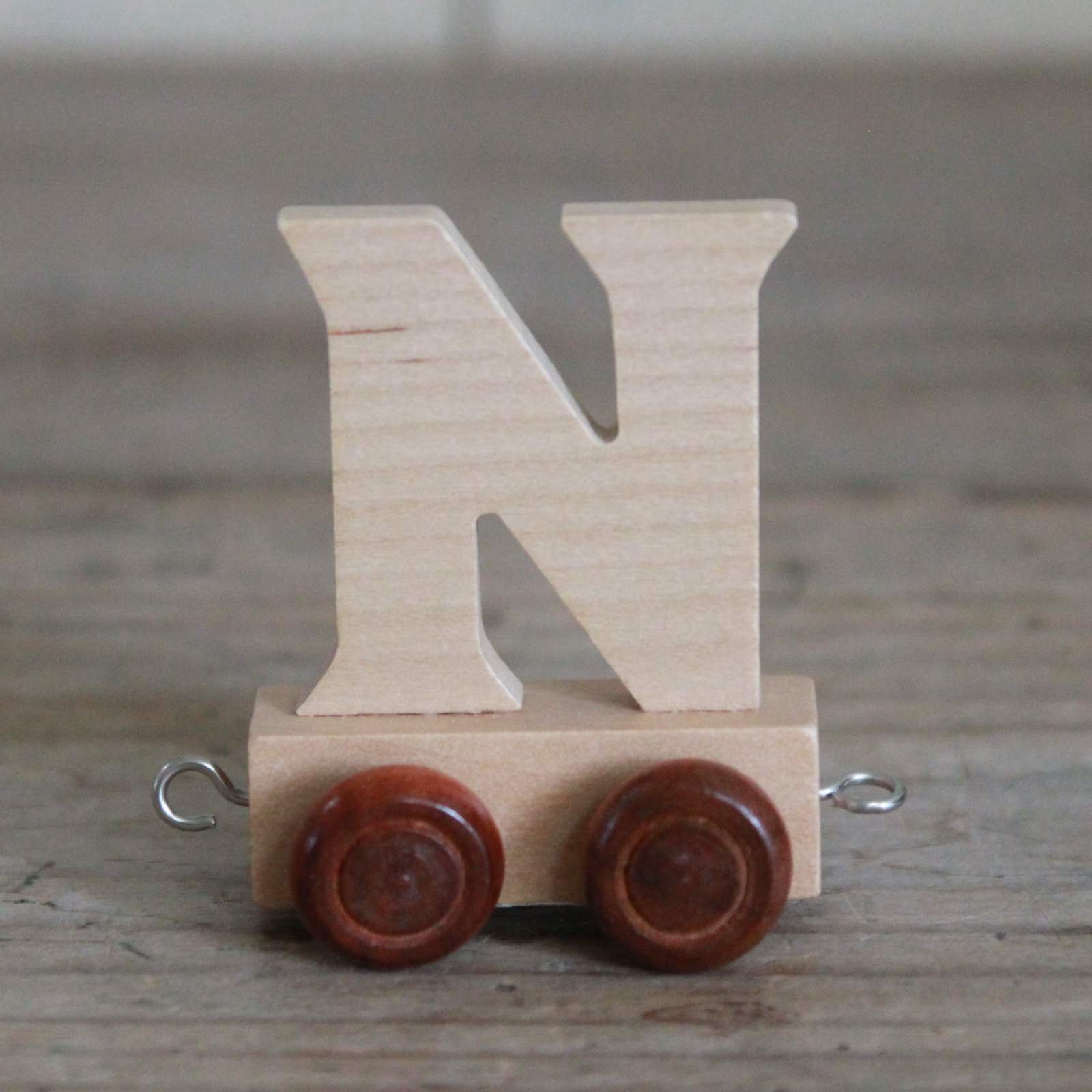 Wooden Train Alphabet Letters