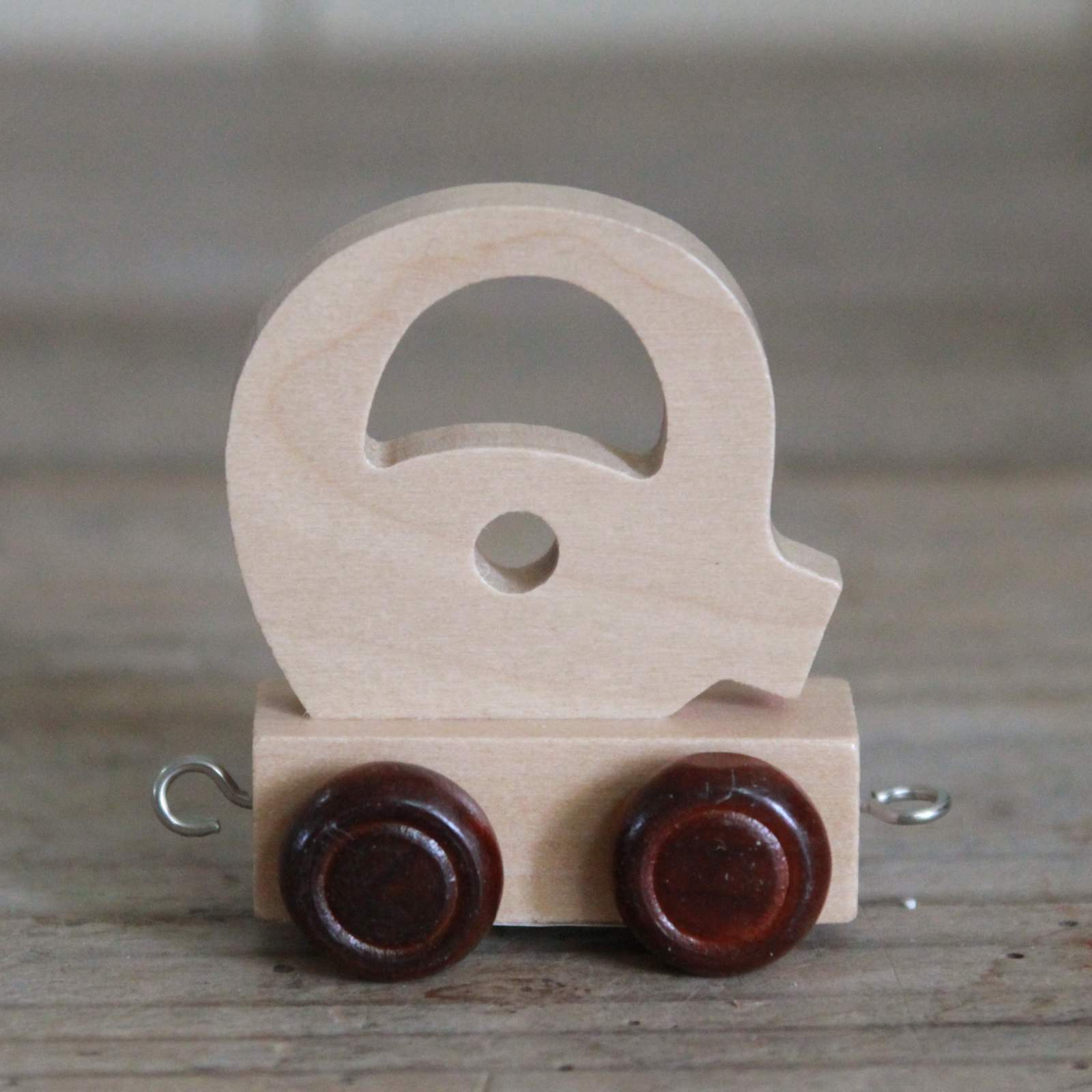 Wooden Train Alphabet Letters