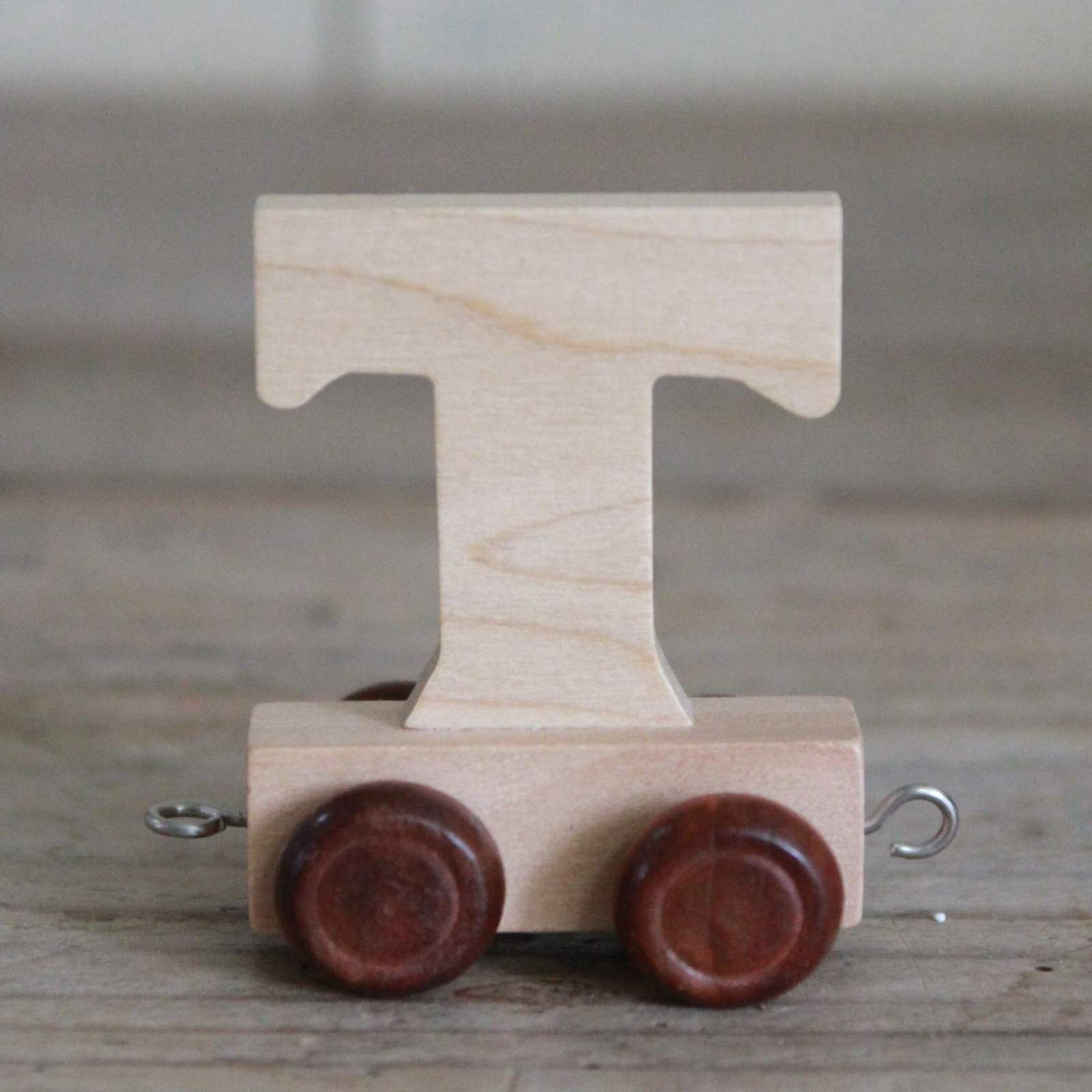 Wooden Train Alphabet Letters