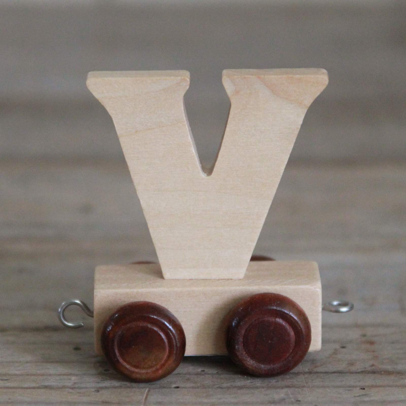 Wooden Train Alphabet Letters