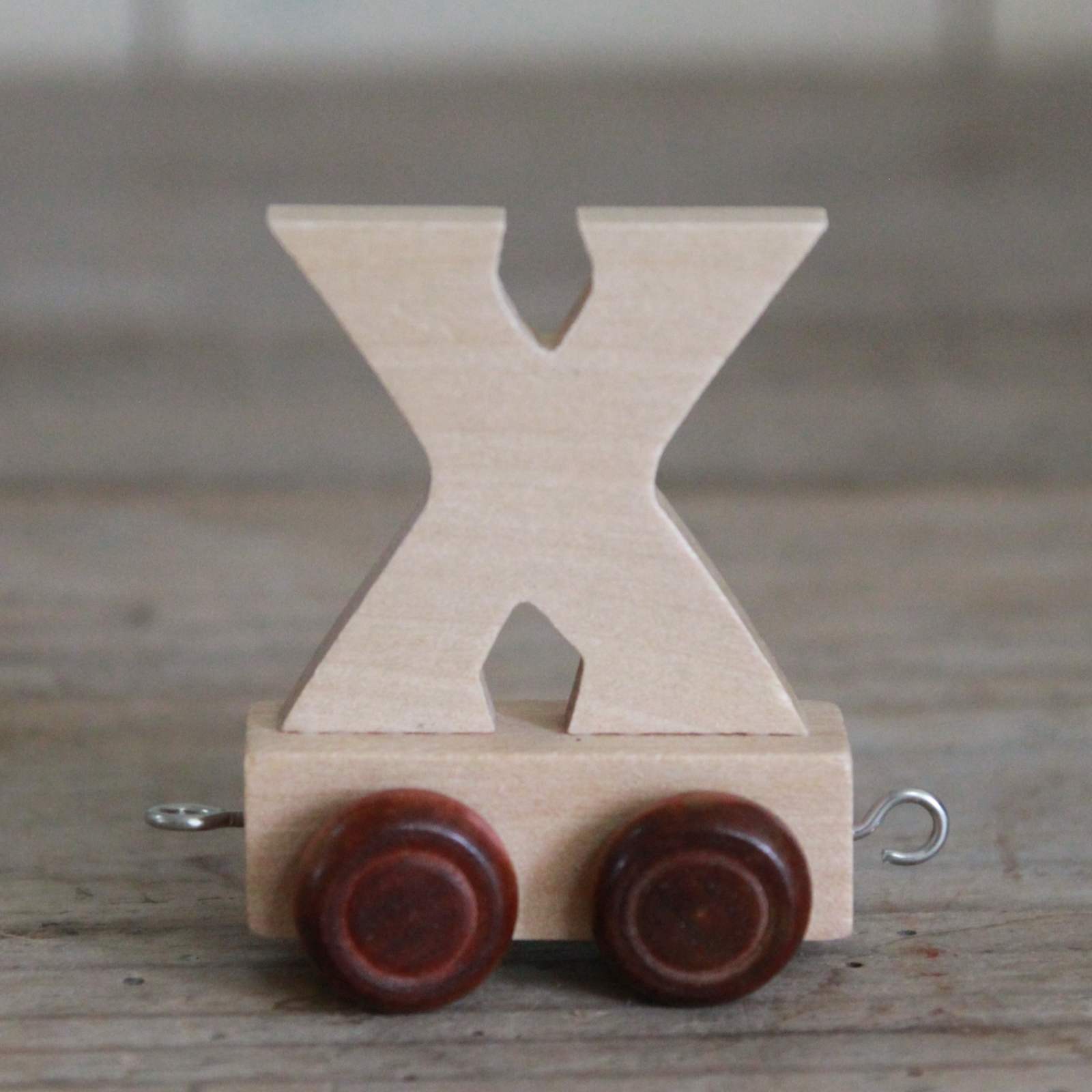 Wooden Train Alphabet Letters