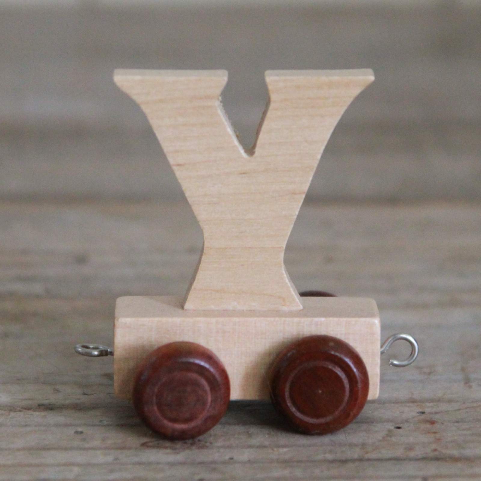 Wooden Train Alphabet Letters