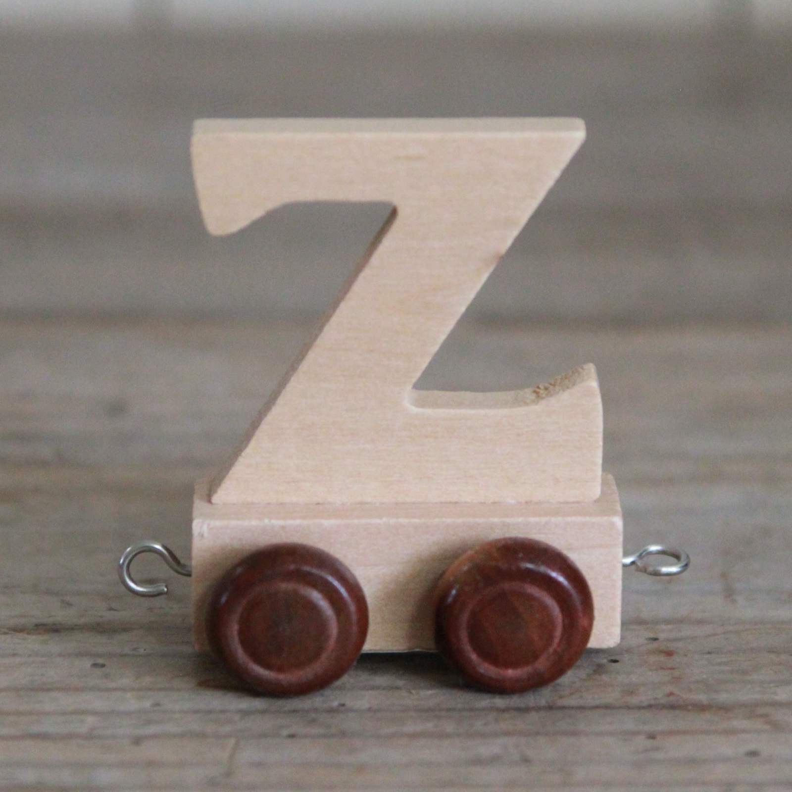 Wooden Train Alphabet Letters