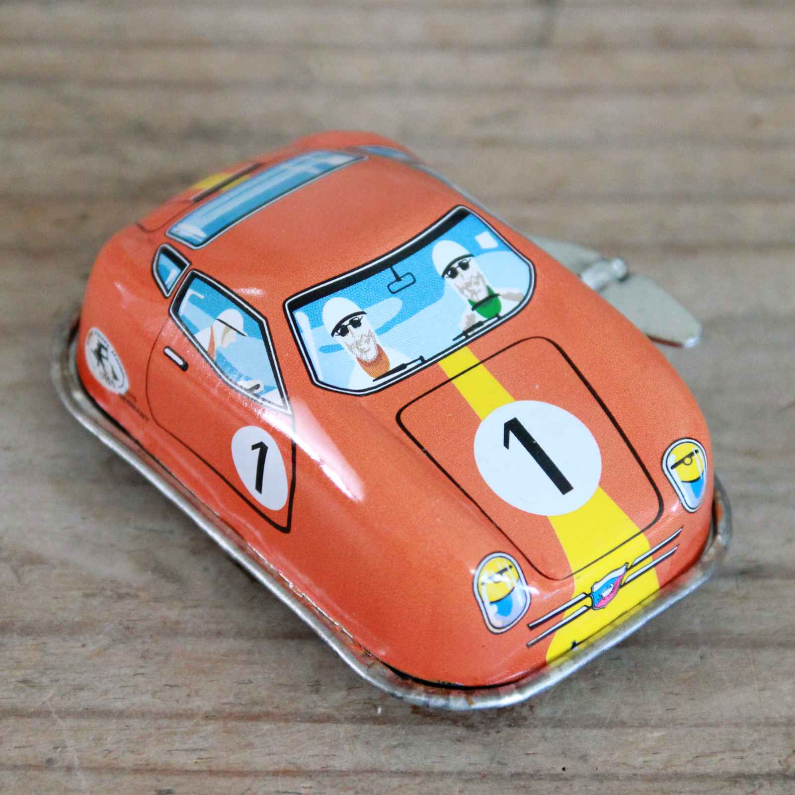 Orange Tin Racing Car