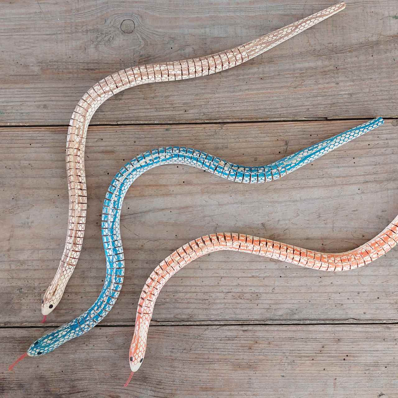 Wooden Snake Toy