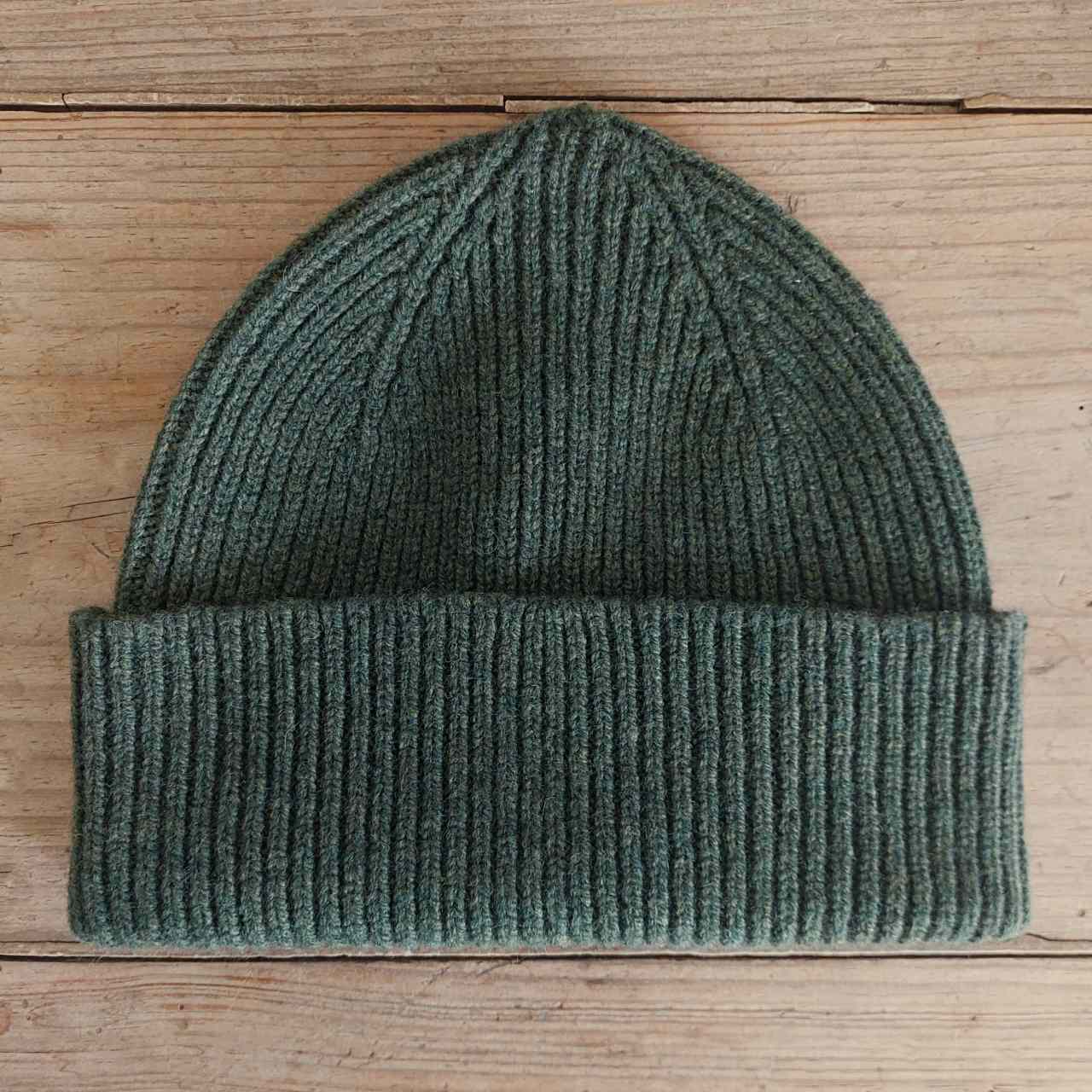 Unisex Wool Ribbed Hat