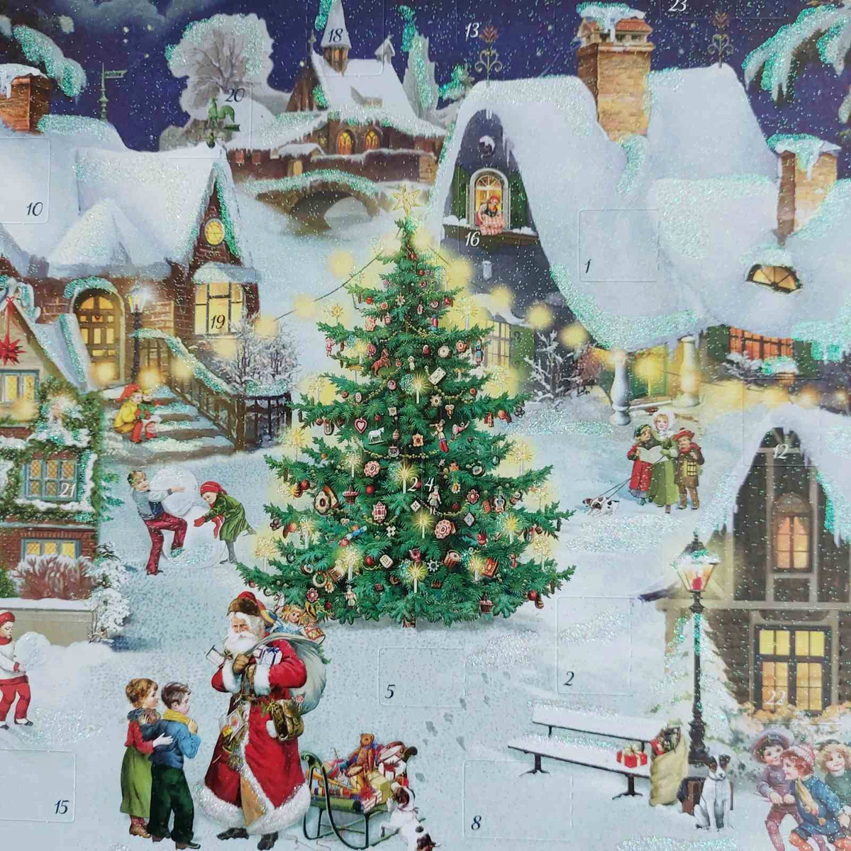 Traditional Advent Calendar - Village on the Hill | Closet & Botts