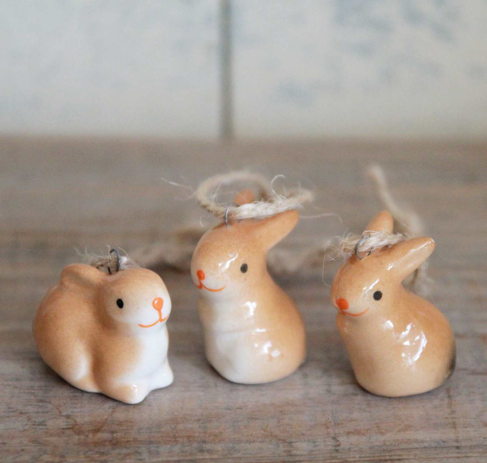 Ceramic Bunny Easter Decoration