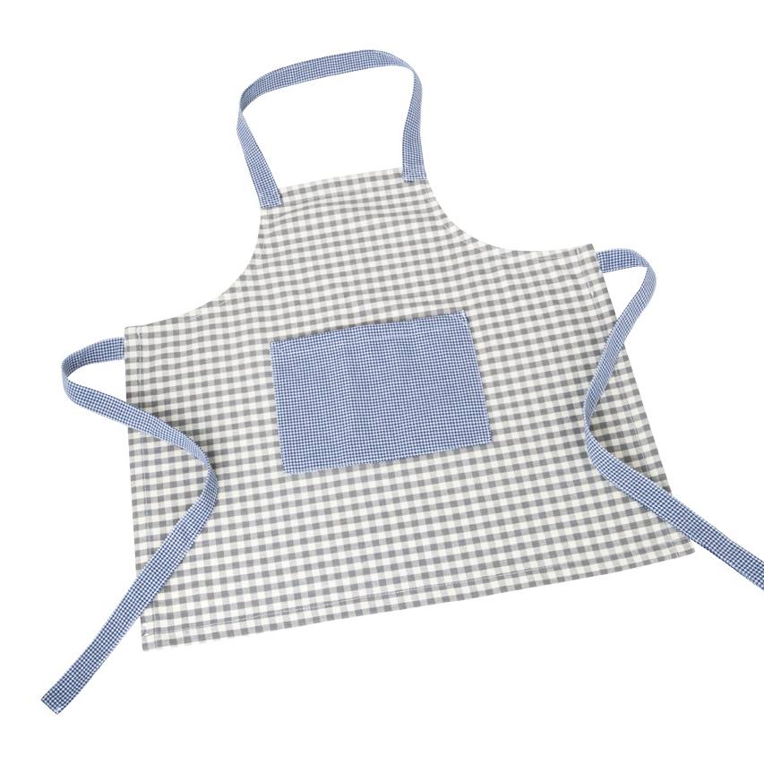 Children apron gingham cotton