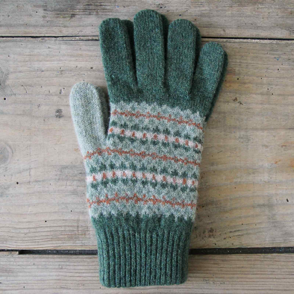 Fair Isle Gloves - Rosemary