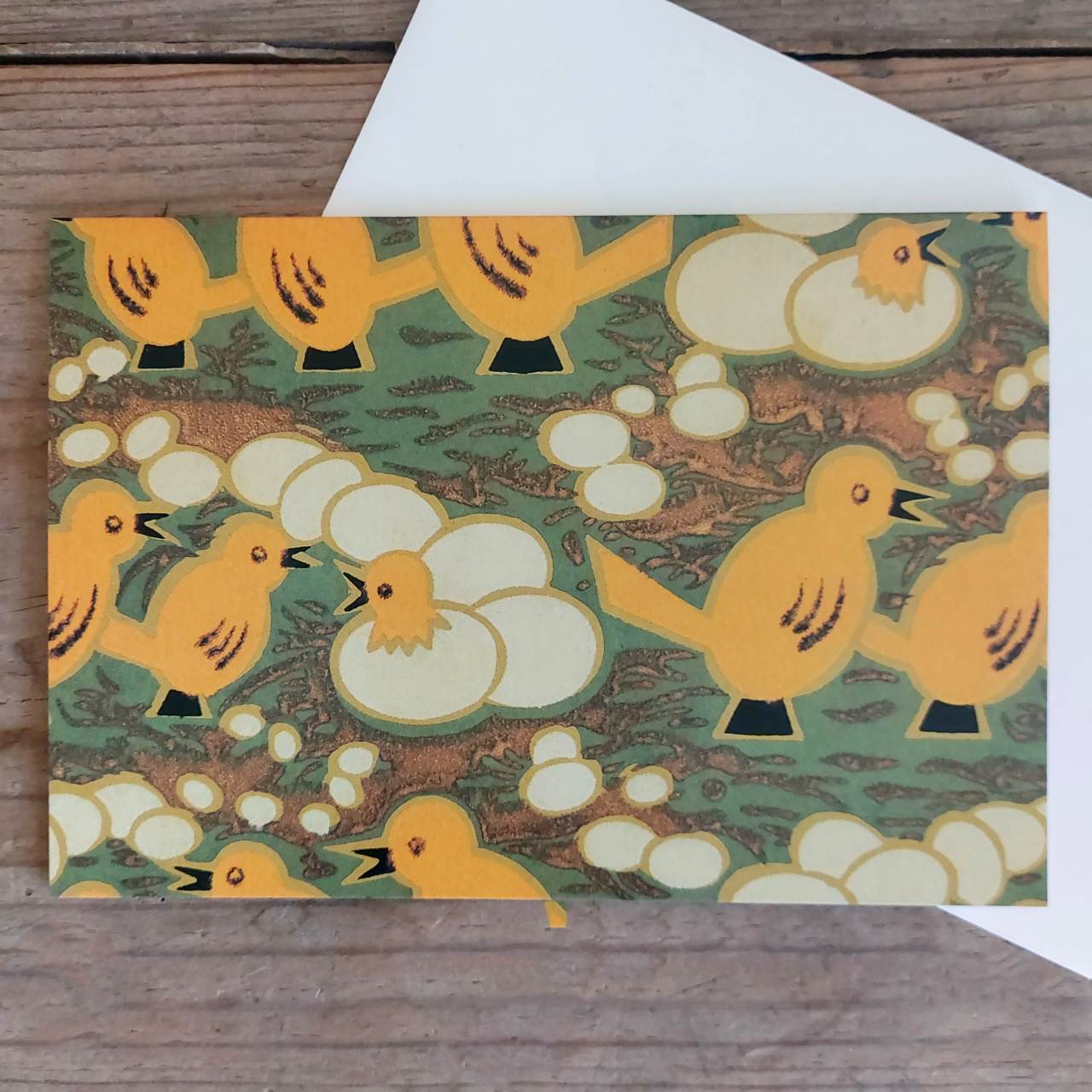 Hatching Chicks Vintage Greeting Card