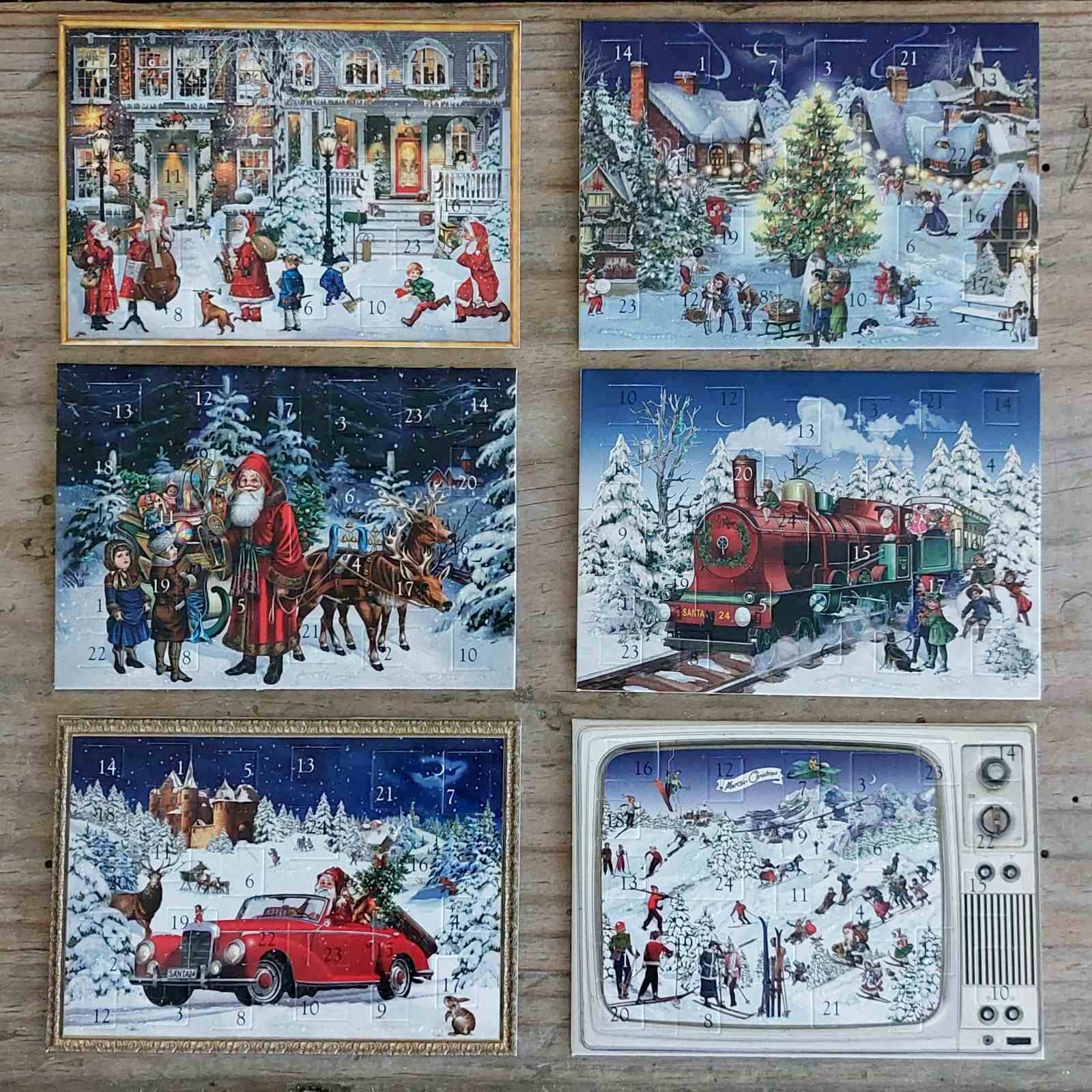 Miniature Advent Calendar Card