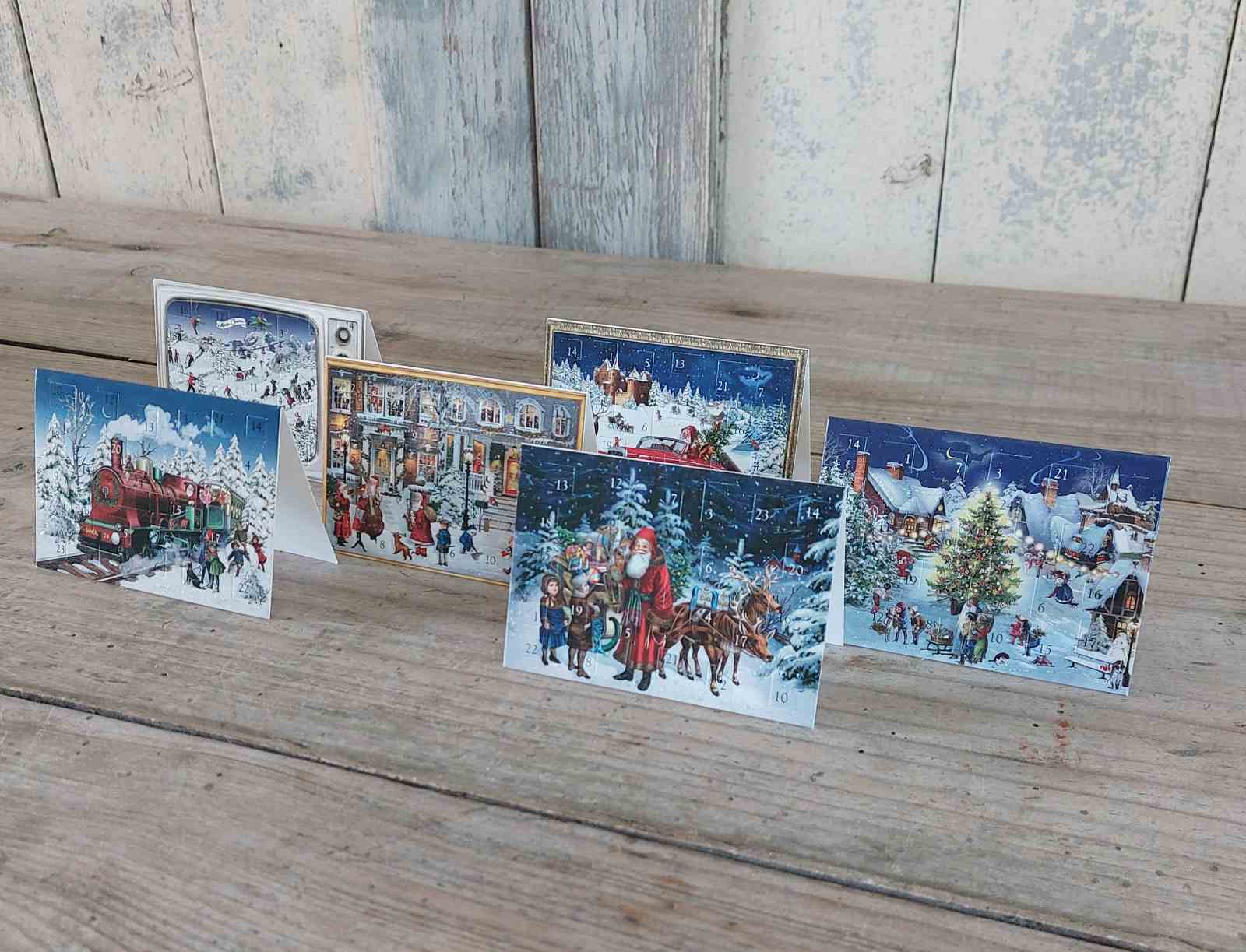 Miniature Vintage Advent Calendar Cards