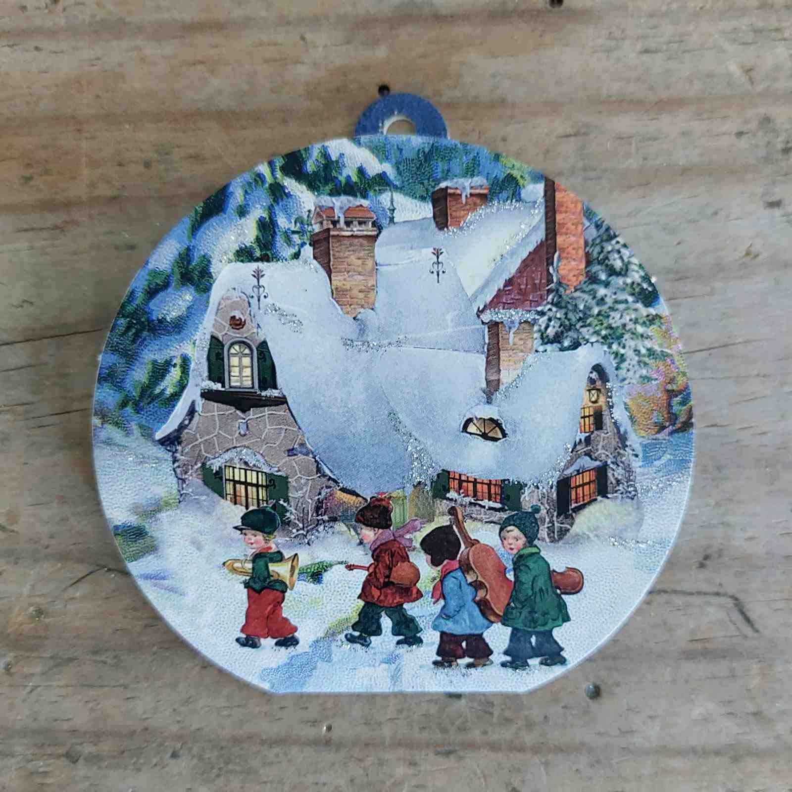 Traditional Vintage Pop Up Paper Bauble