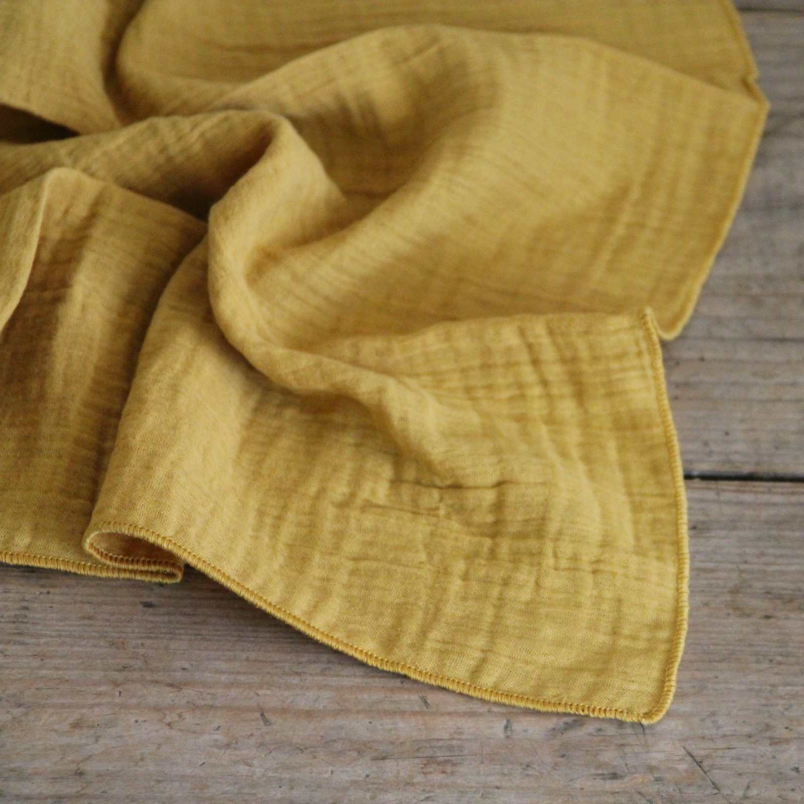 Set of Two Cotton Napkins - Mustard