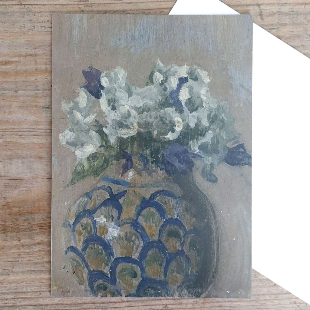 Sweet Violets - Vintage Greeting Card by Walter Sickert