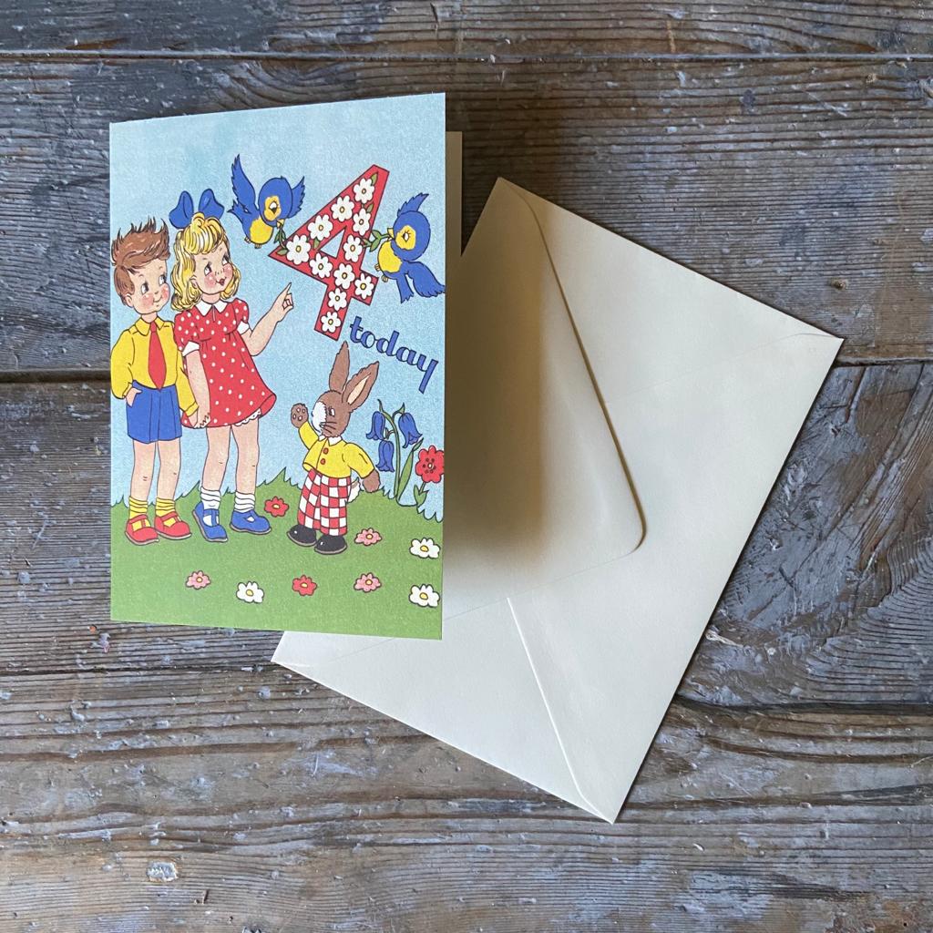 4 Today birthday card - Homeware Store