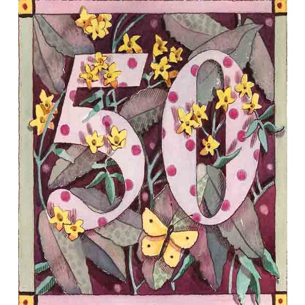 Botanical Number Card - Homeware Store