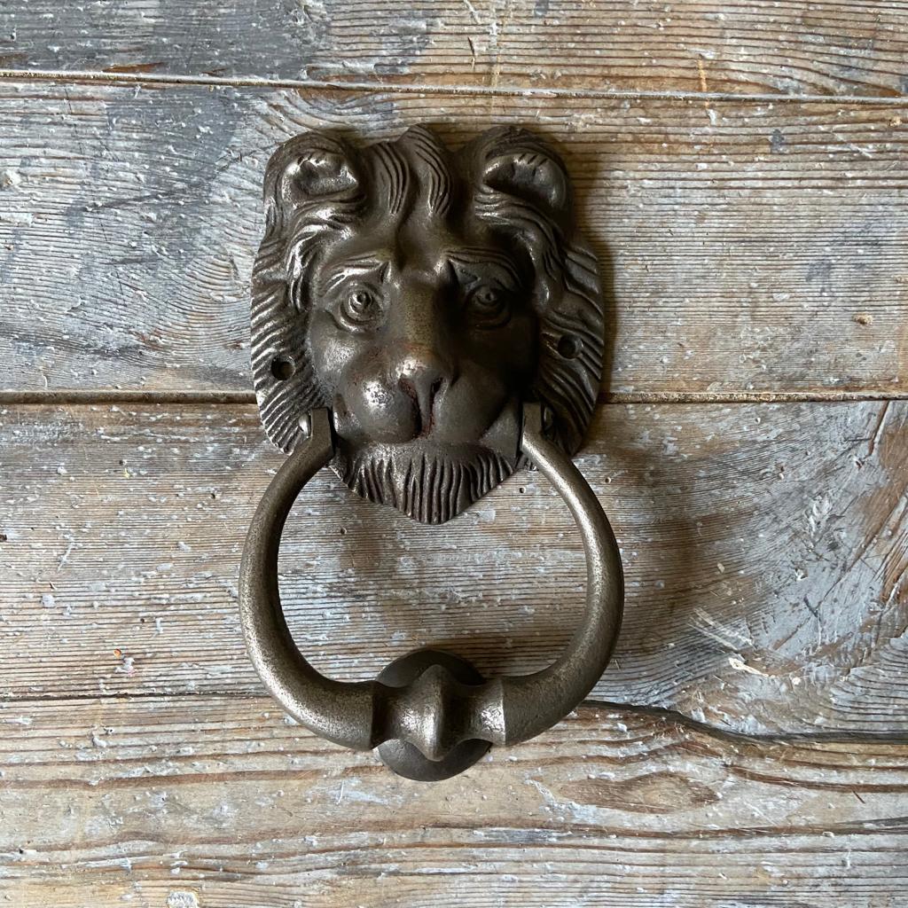 Iron  Door Knocker - Lion Head - Homeware Store