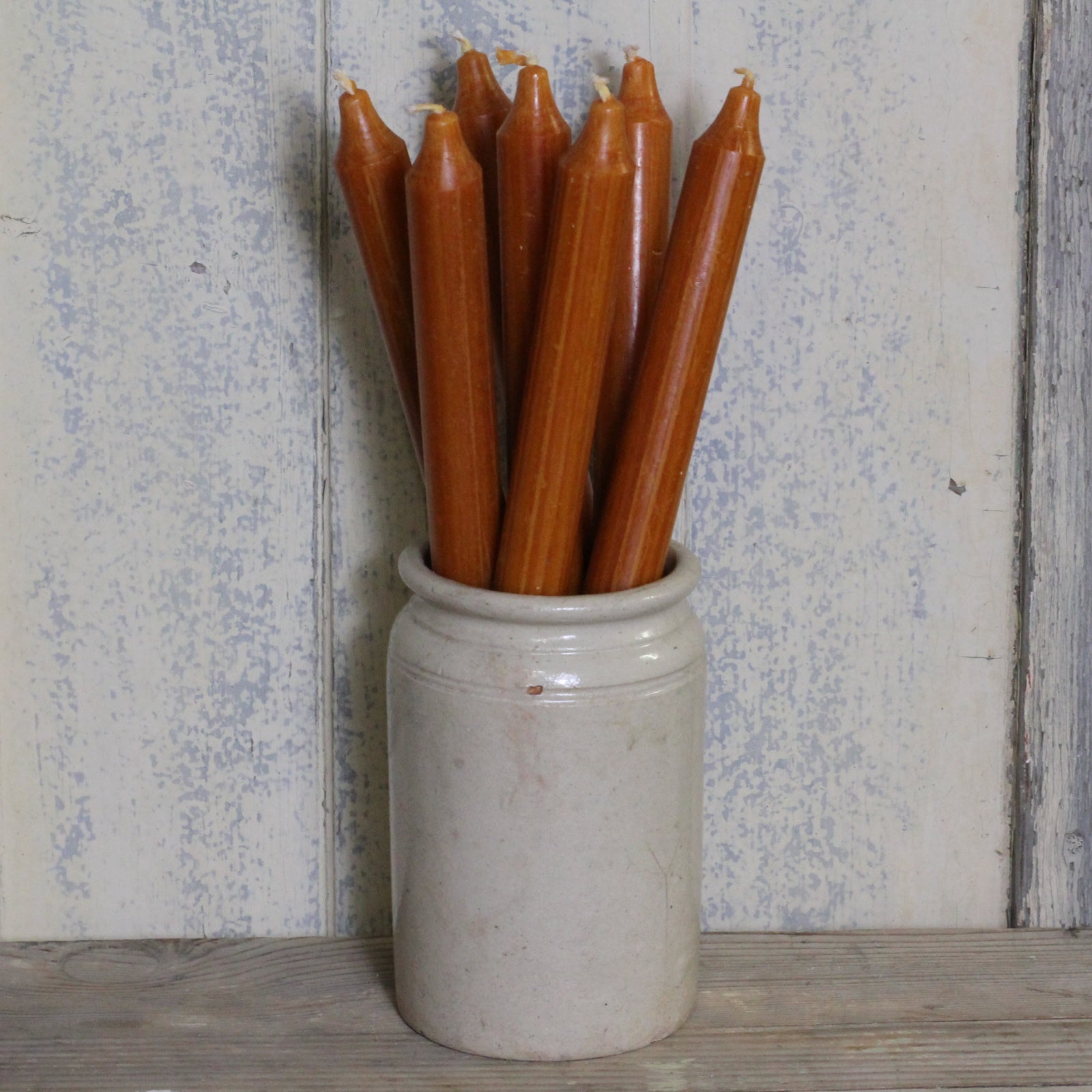 Burnt orange candle