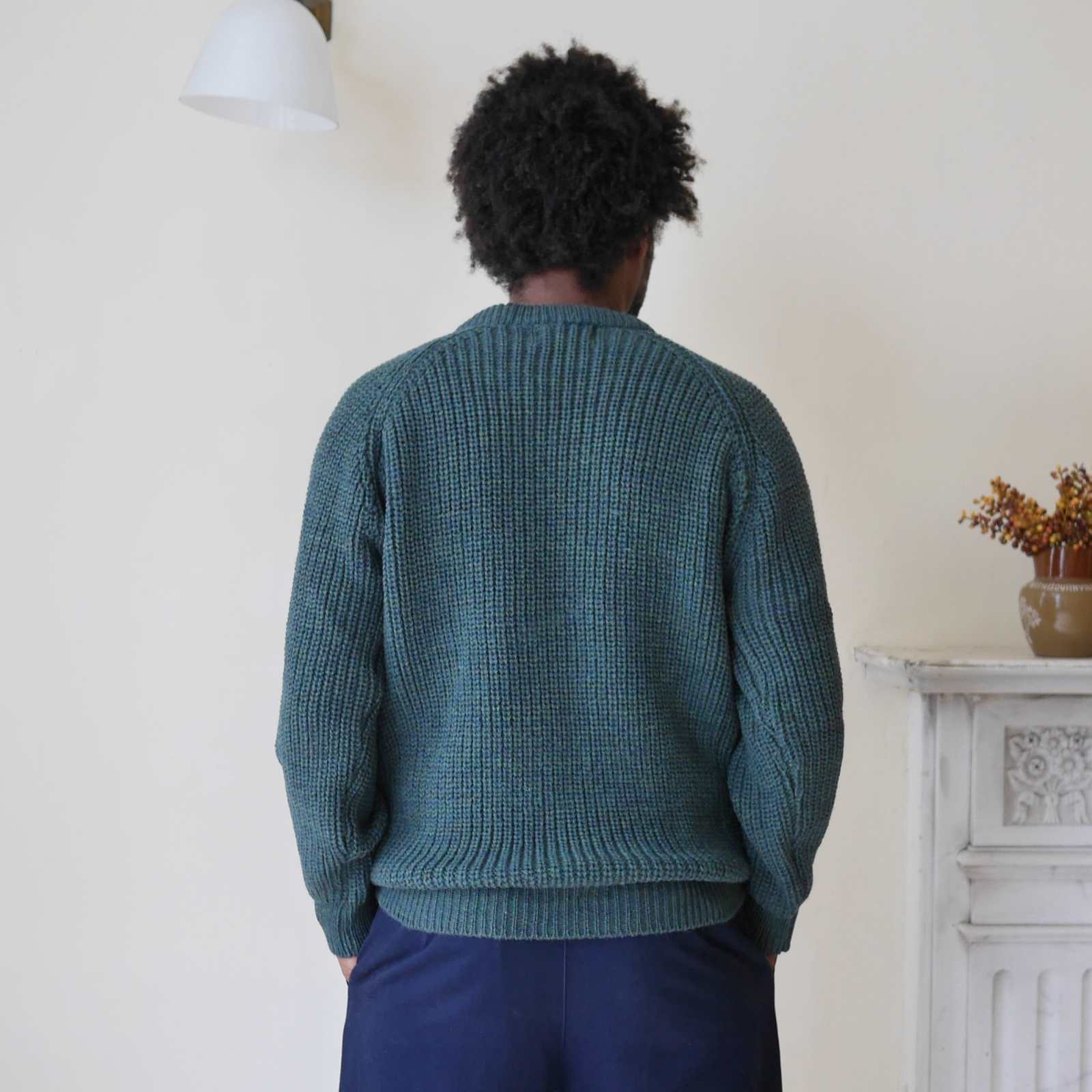 Unisex Fisherman's Jumper back view