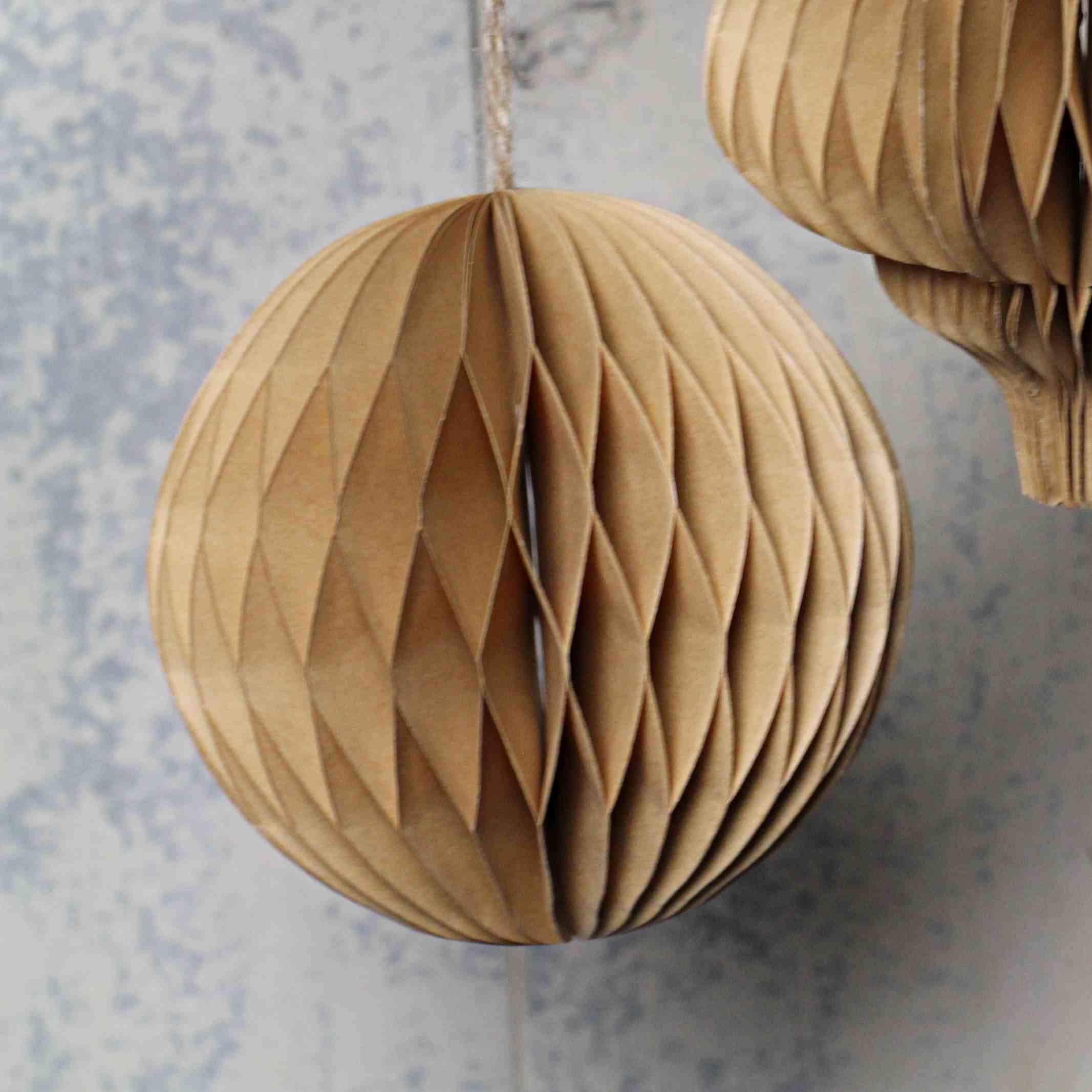 Honeycomb Christmas decorations Kraft paper ball