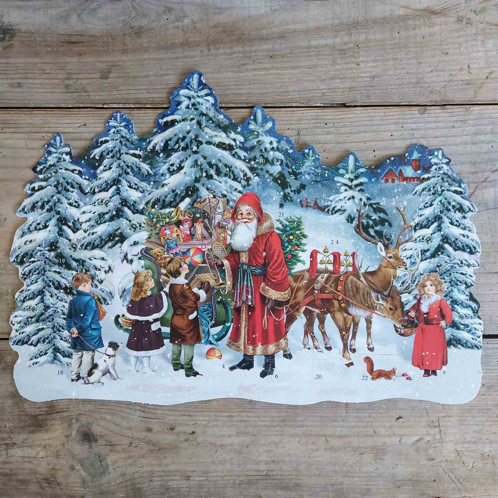 Large Advent Calendar - Santa's Forest Sleigh