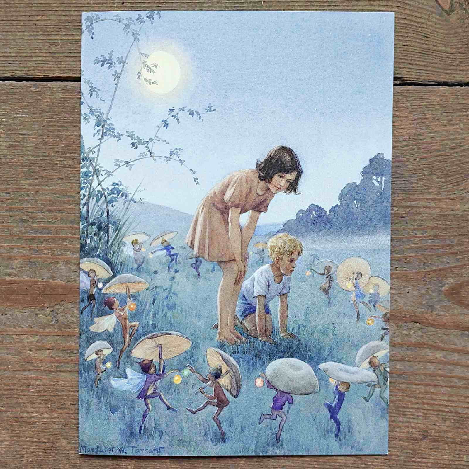 Midsummer Night Vintage Greeting Card