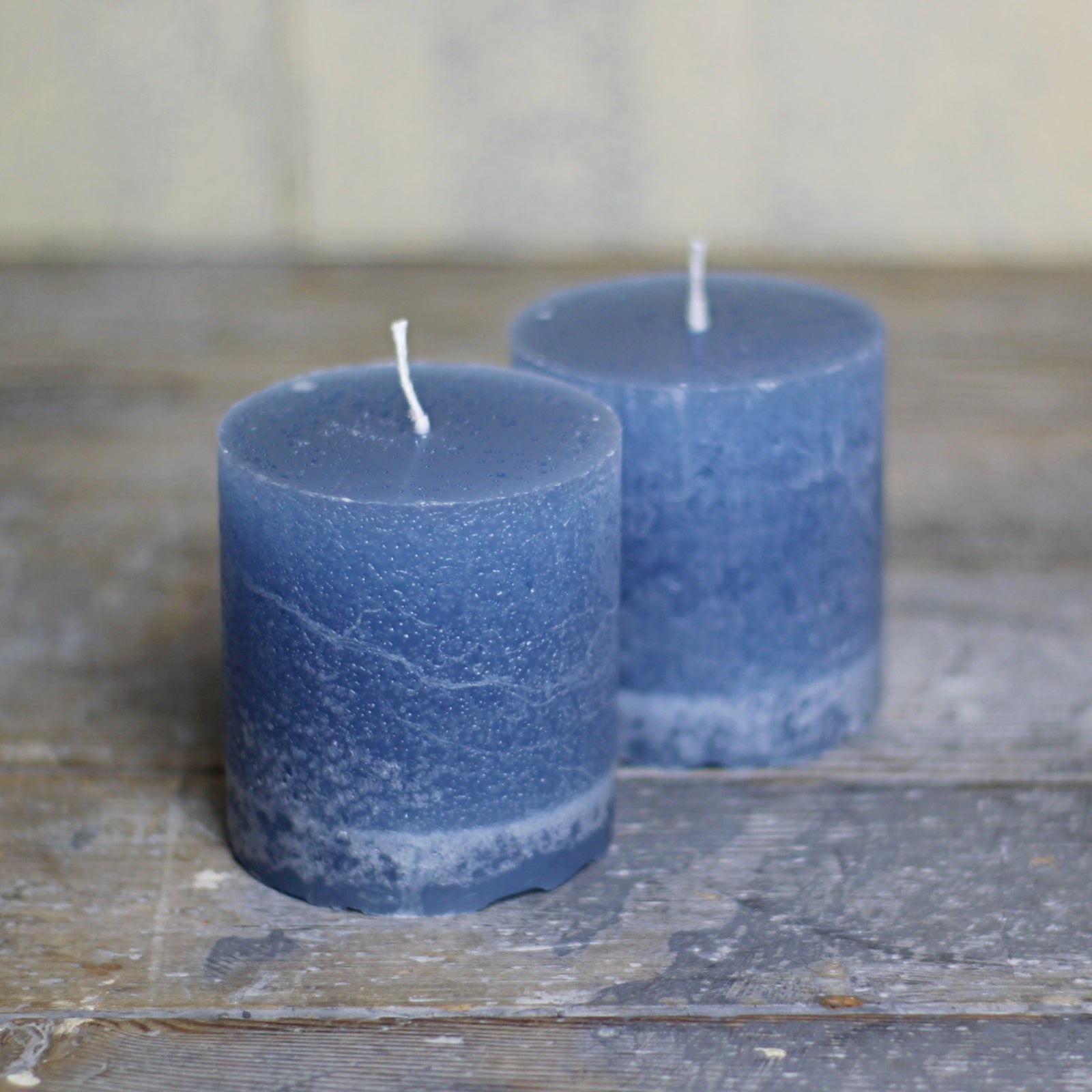 Pillar Candles - Blue - Homeware Store