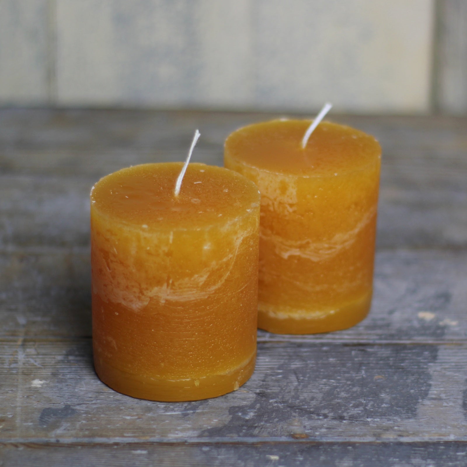 Pillar Candles - Mustard - Homeware Store