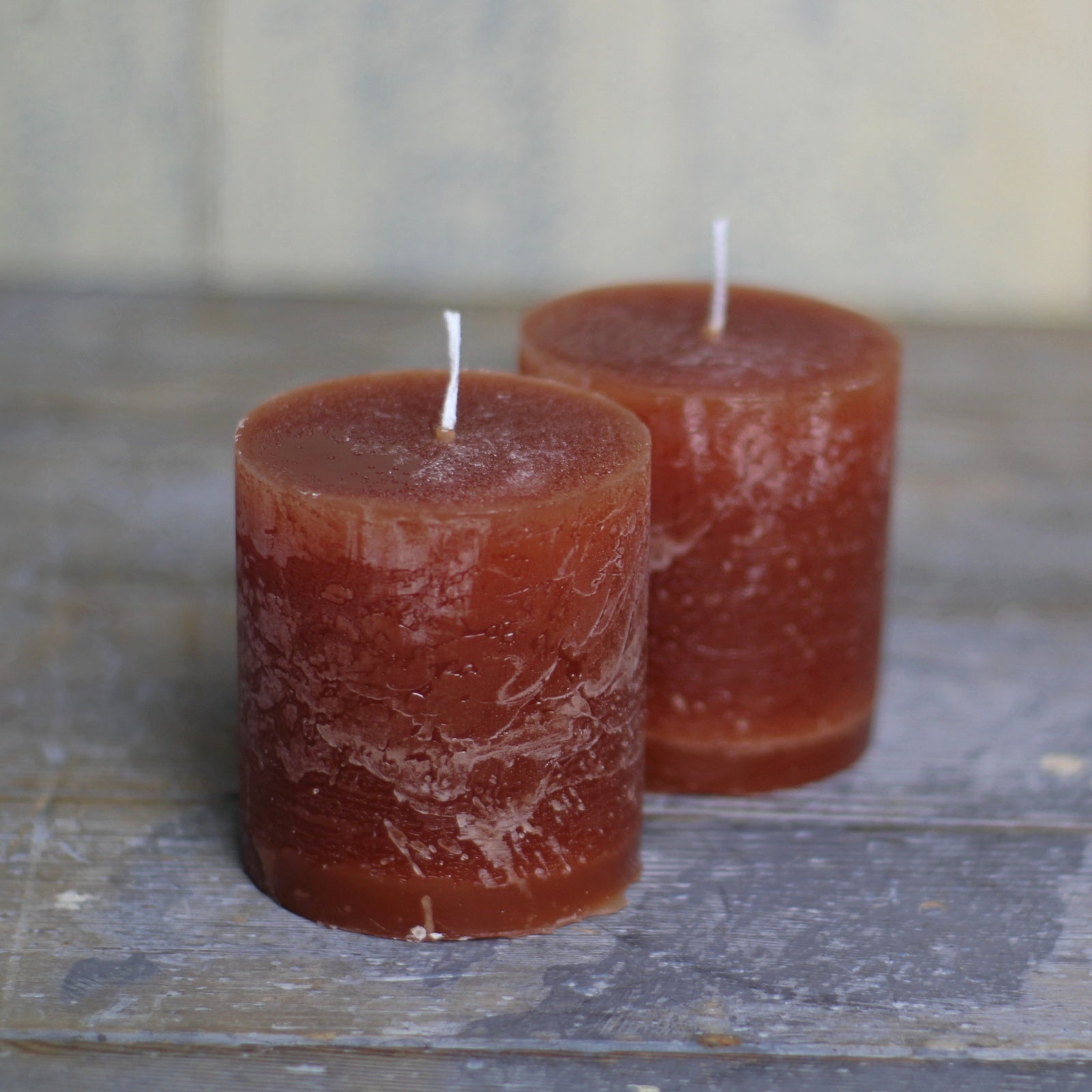 Pillar Candles - Rust - Homeware Store