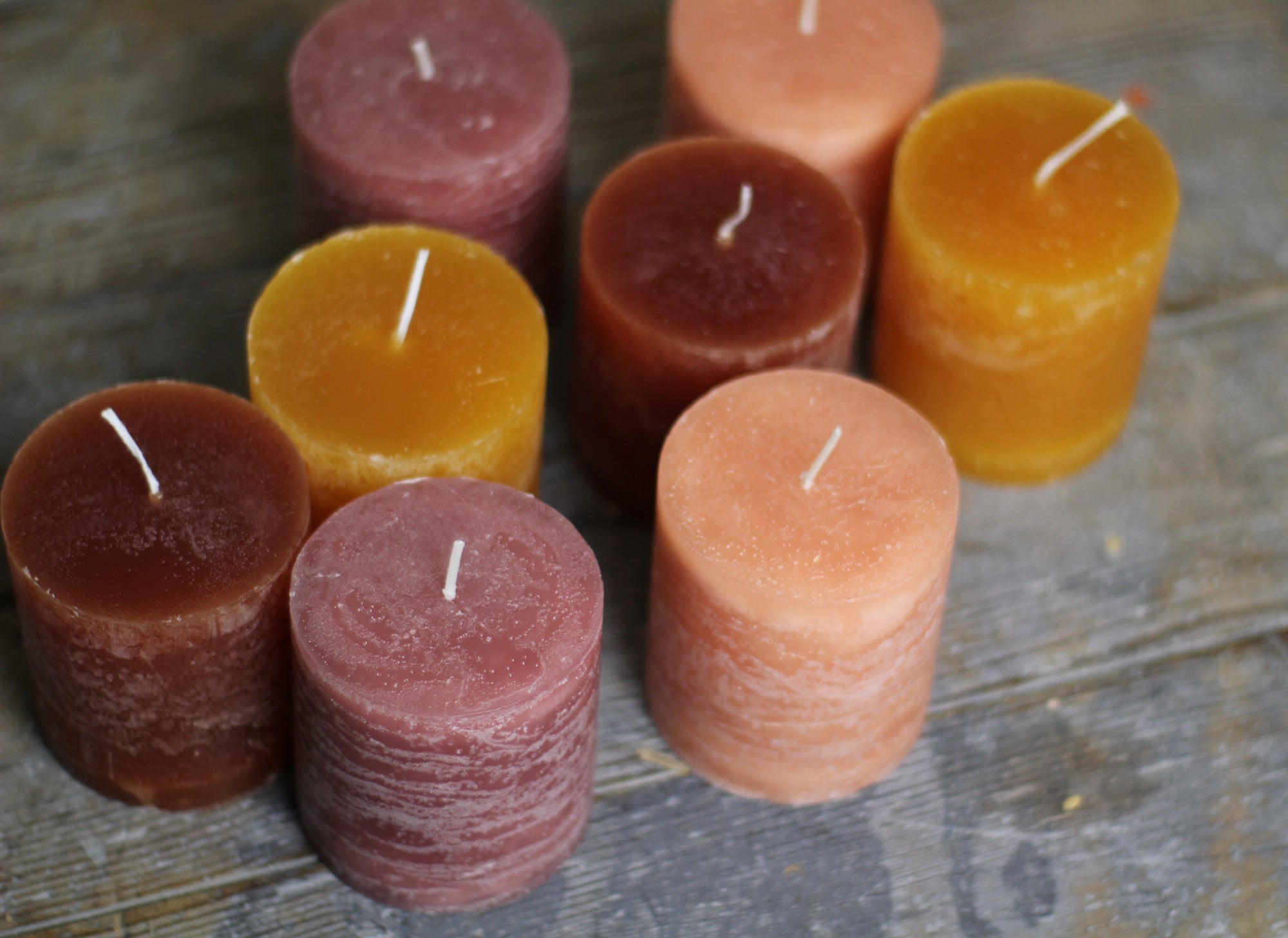 Pillar Candles - Mustard - Homeware Store