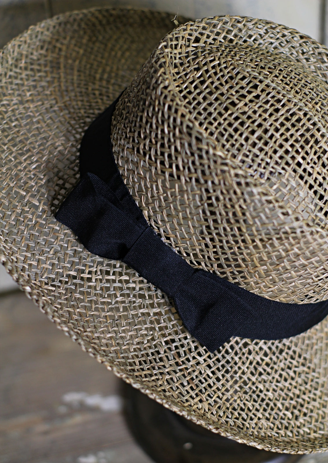 Straw Hat - Mesh Panama - Homeware Store