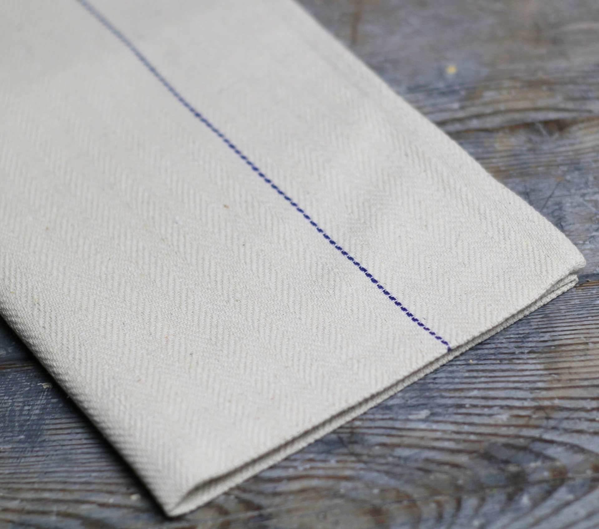 Utility Tea Towel - Blue stripe