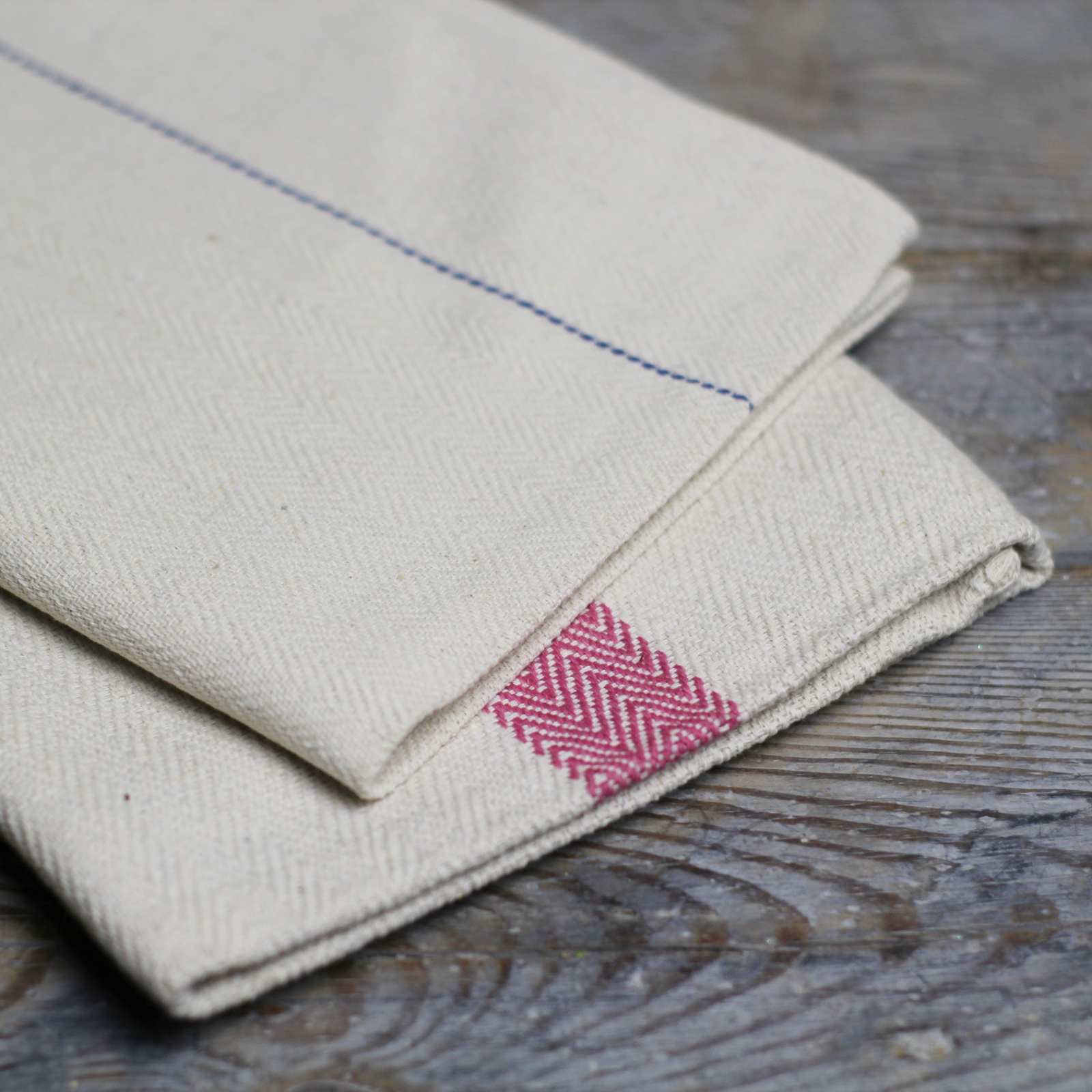 Utility Tea Towel - Red stripe 