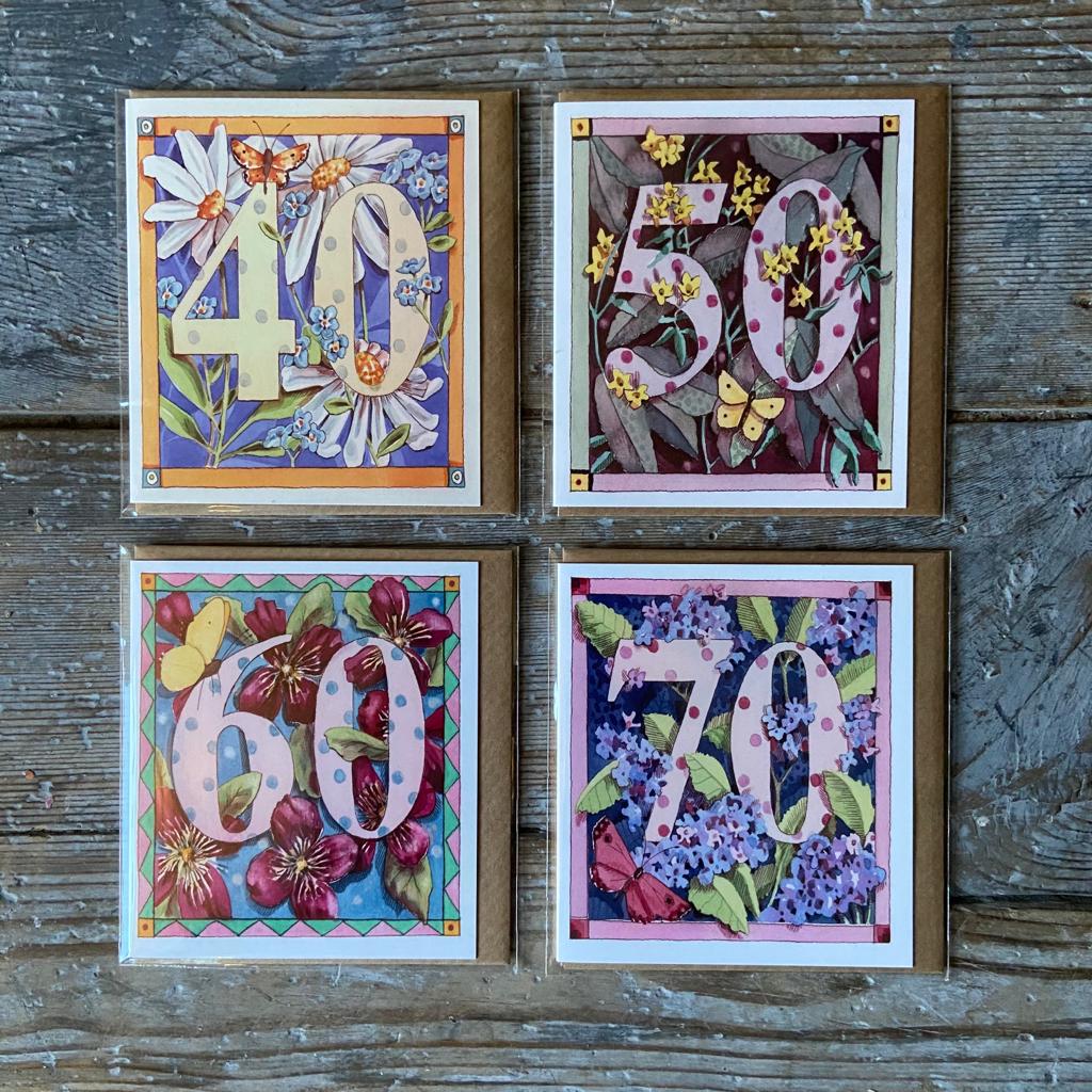 Botanical Number Card - Homeware Store