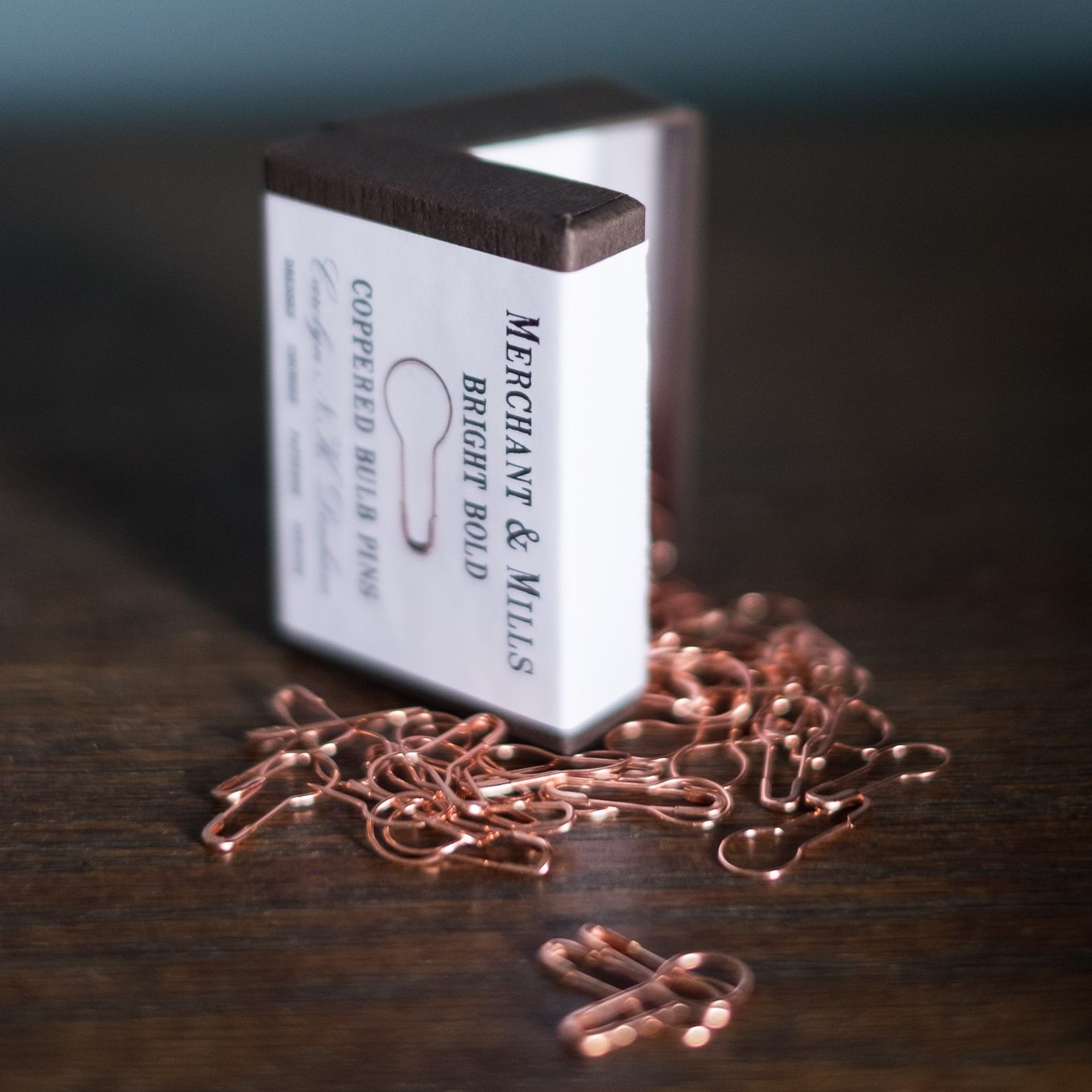 Copper Bulb Pins by Merchant & Mills