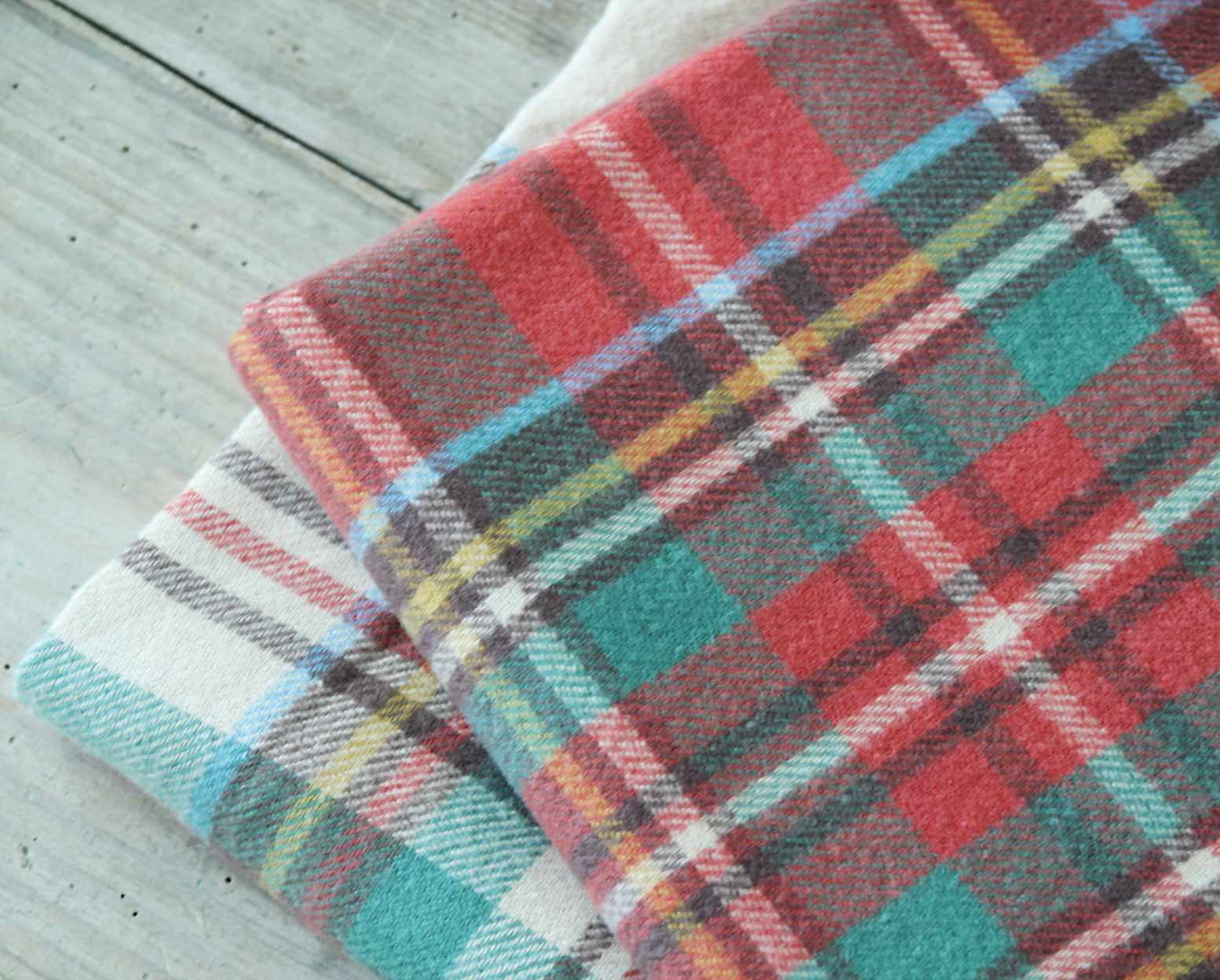 Wool Blend Tartan Scarf