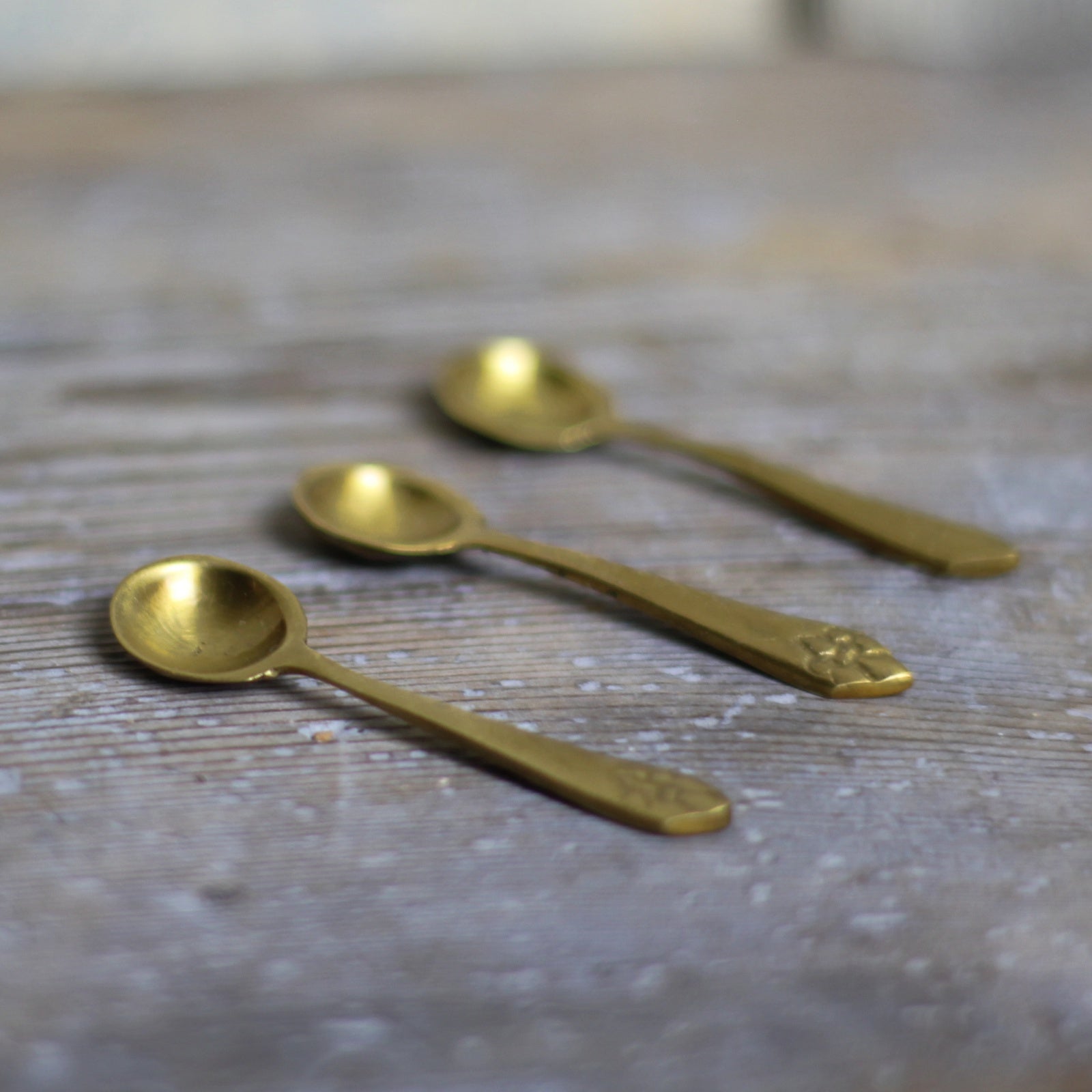 Tiny Salt Spoon - Brass - Homeware Store