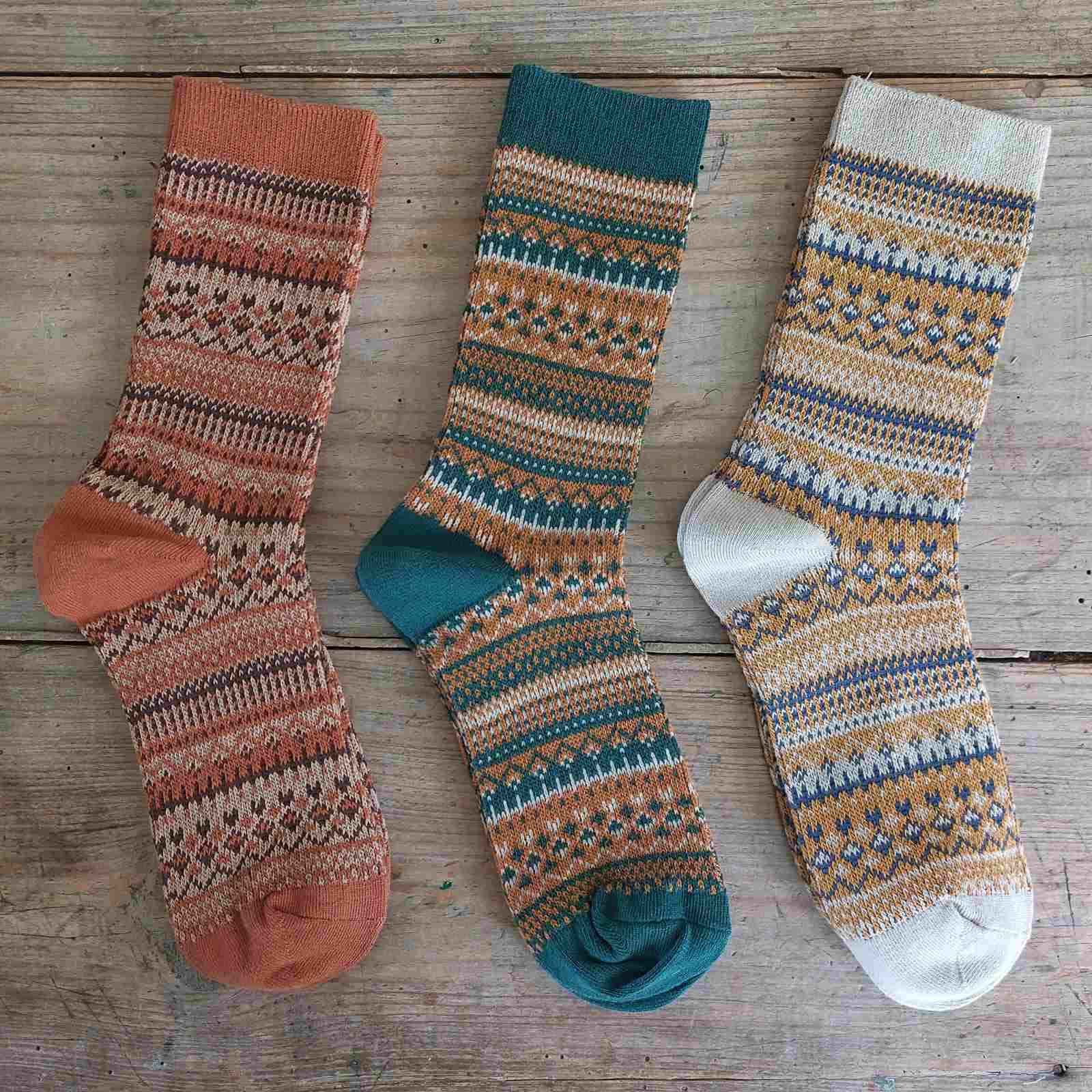 Autumn Fair Isle Socks