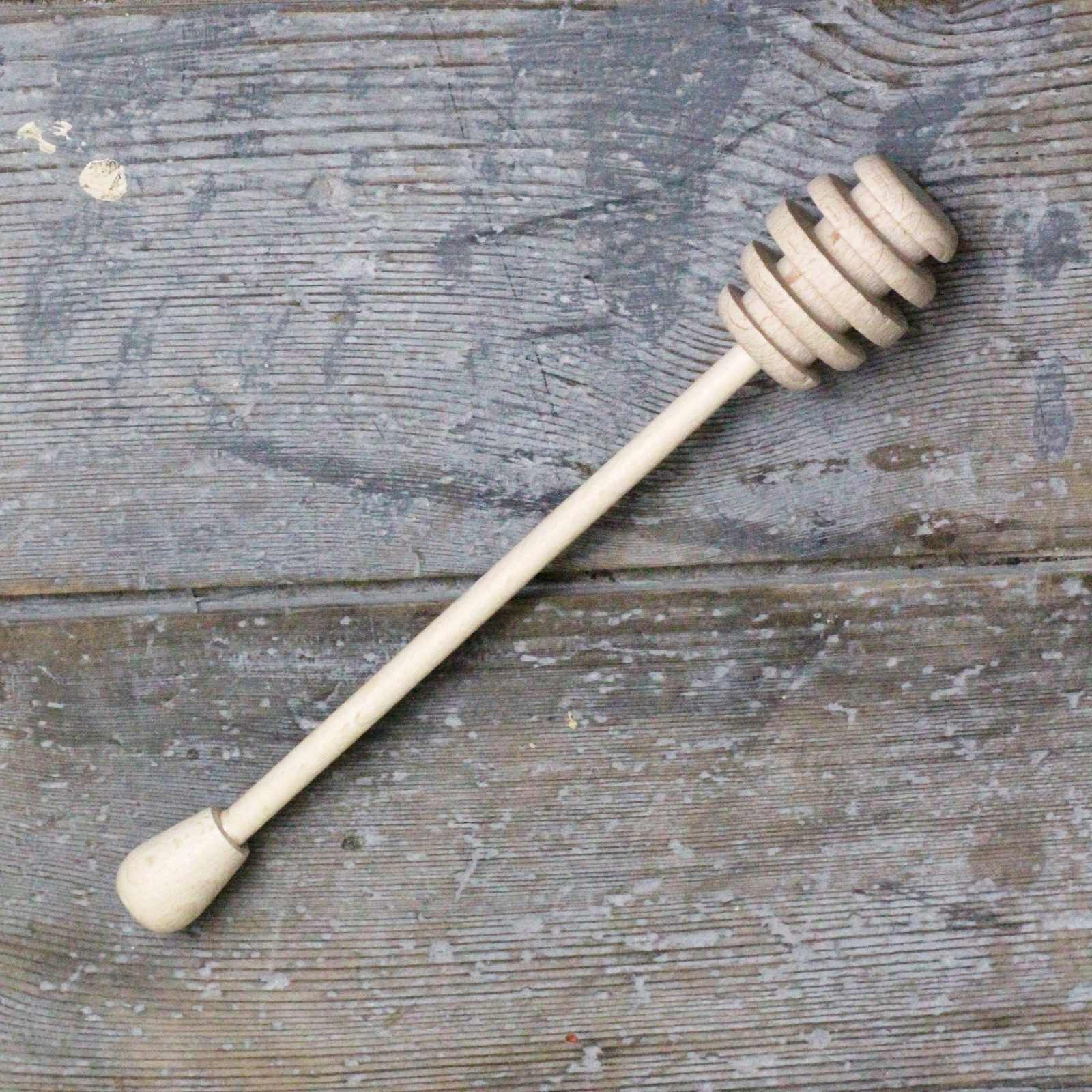 Wooden honey dipper